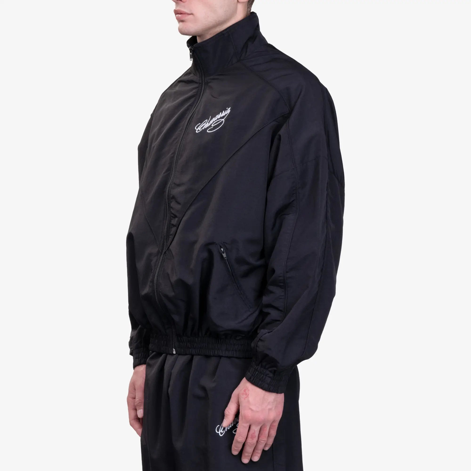 Willy Chavarria Ruff Rider Track Jacket Black - 3