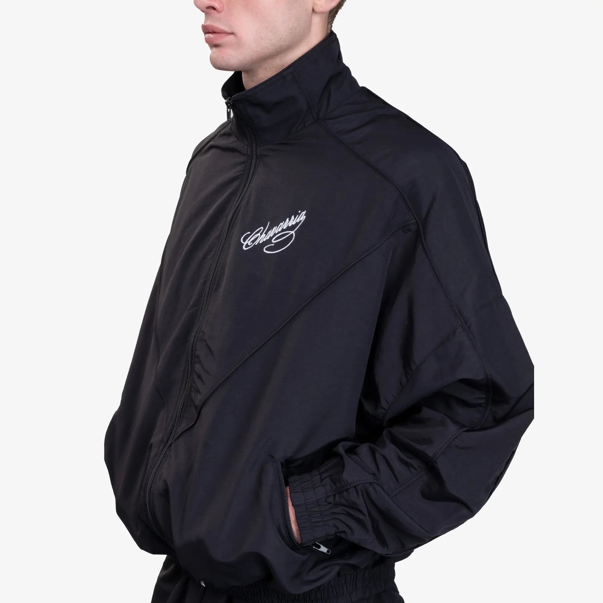 Willy Chavarria Ruff Rider Track Jacket Black - 5