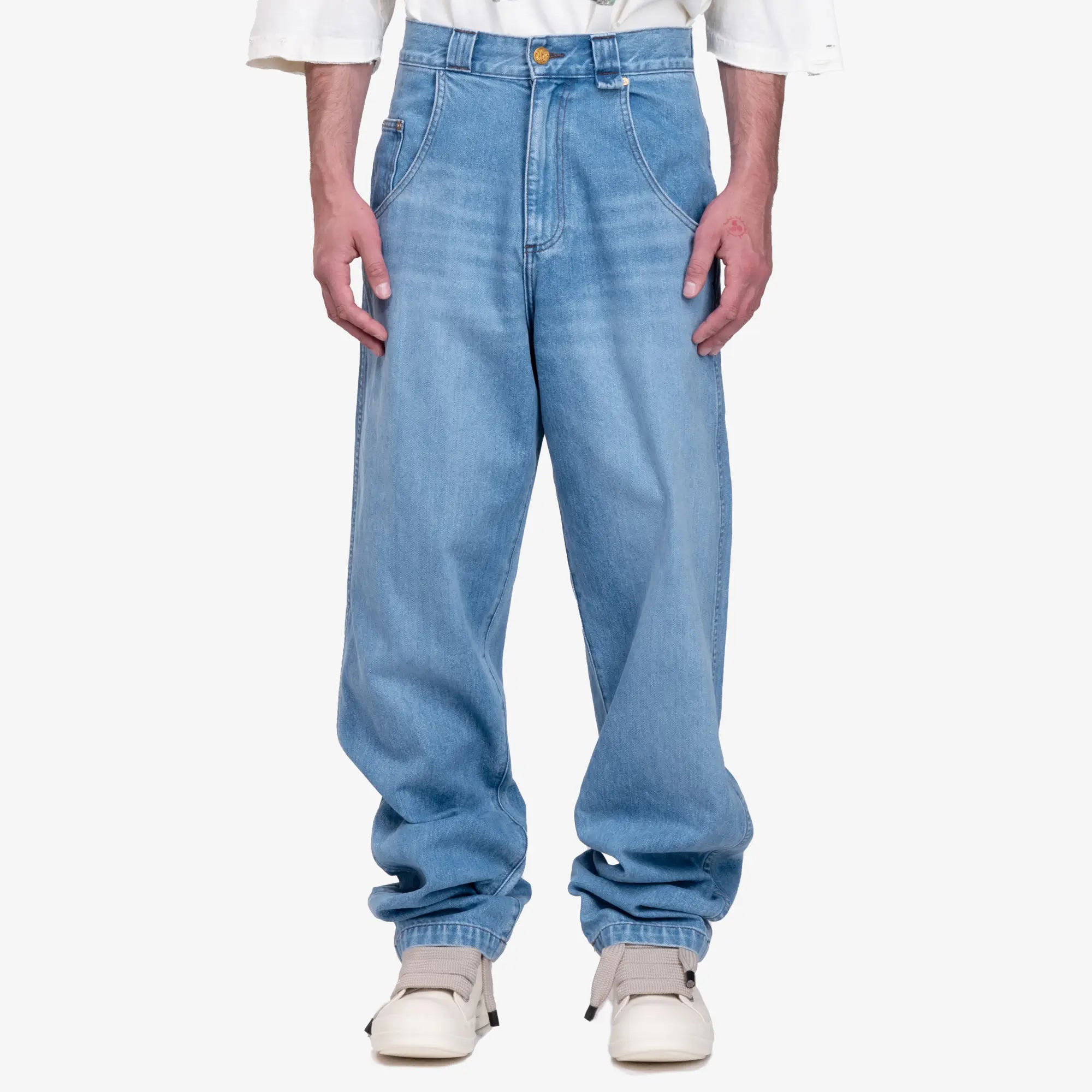 Willy Chavarria Bad Boy Jeans Blue Denim - 1