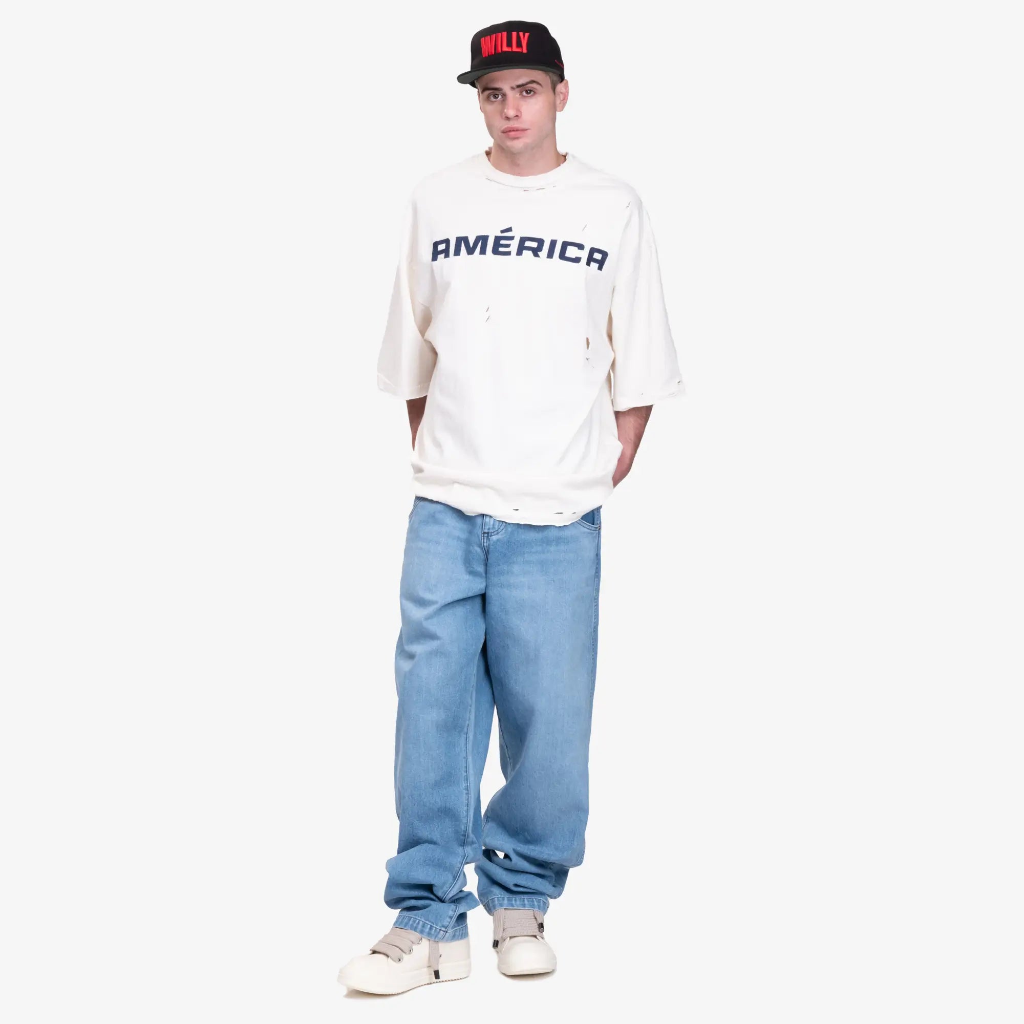 Willy Chavarria America Northsider T-Shirt White - 2