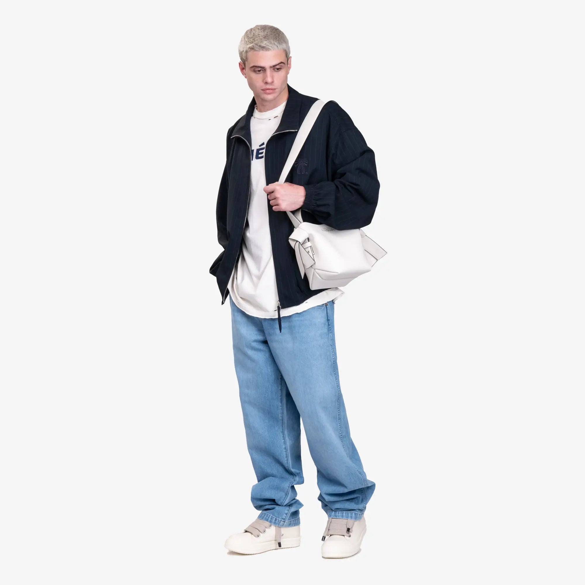 Acne Studios Musubi White Mini Shoulder Bag White/Black - 3