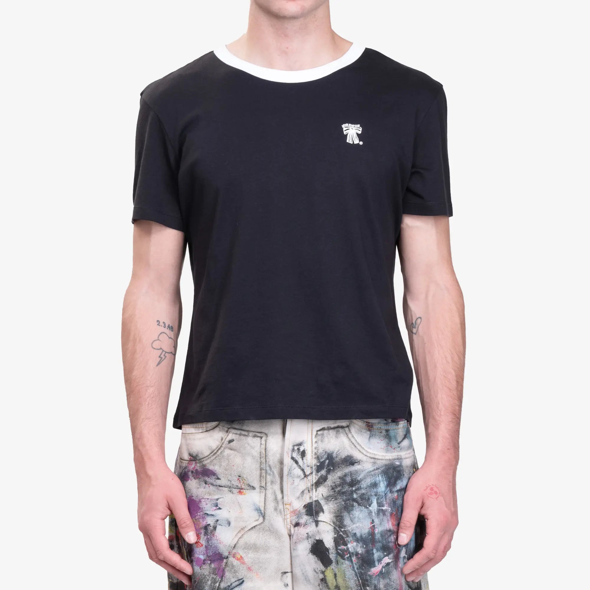 Acne Studios Bow Ringer T-Shirt Black - 1