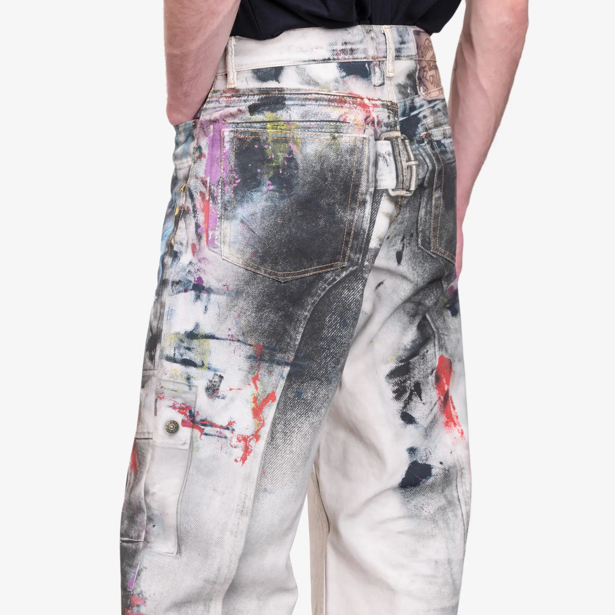 Photo of Acne Studios 1981M Trompe Loeil Baggy Fit Jeans - 6