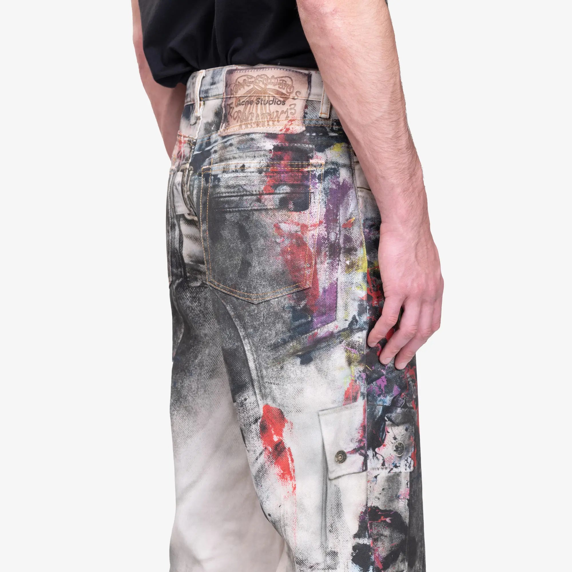 Photo of Acne Studios 1981M Trompe Loeil Baggy Fit Jeans - 7