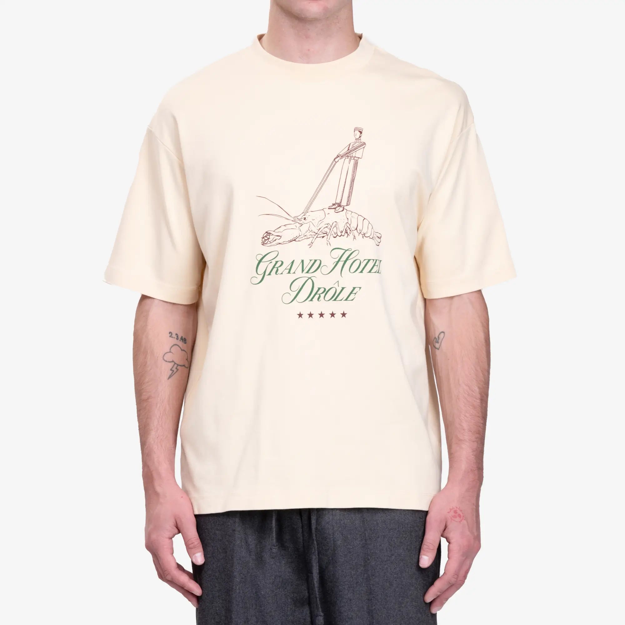 Drôle de Monsieur Le Tshirt Homard Natural Beige - 1