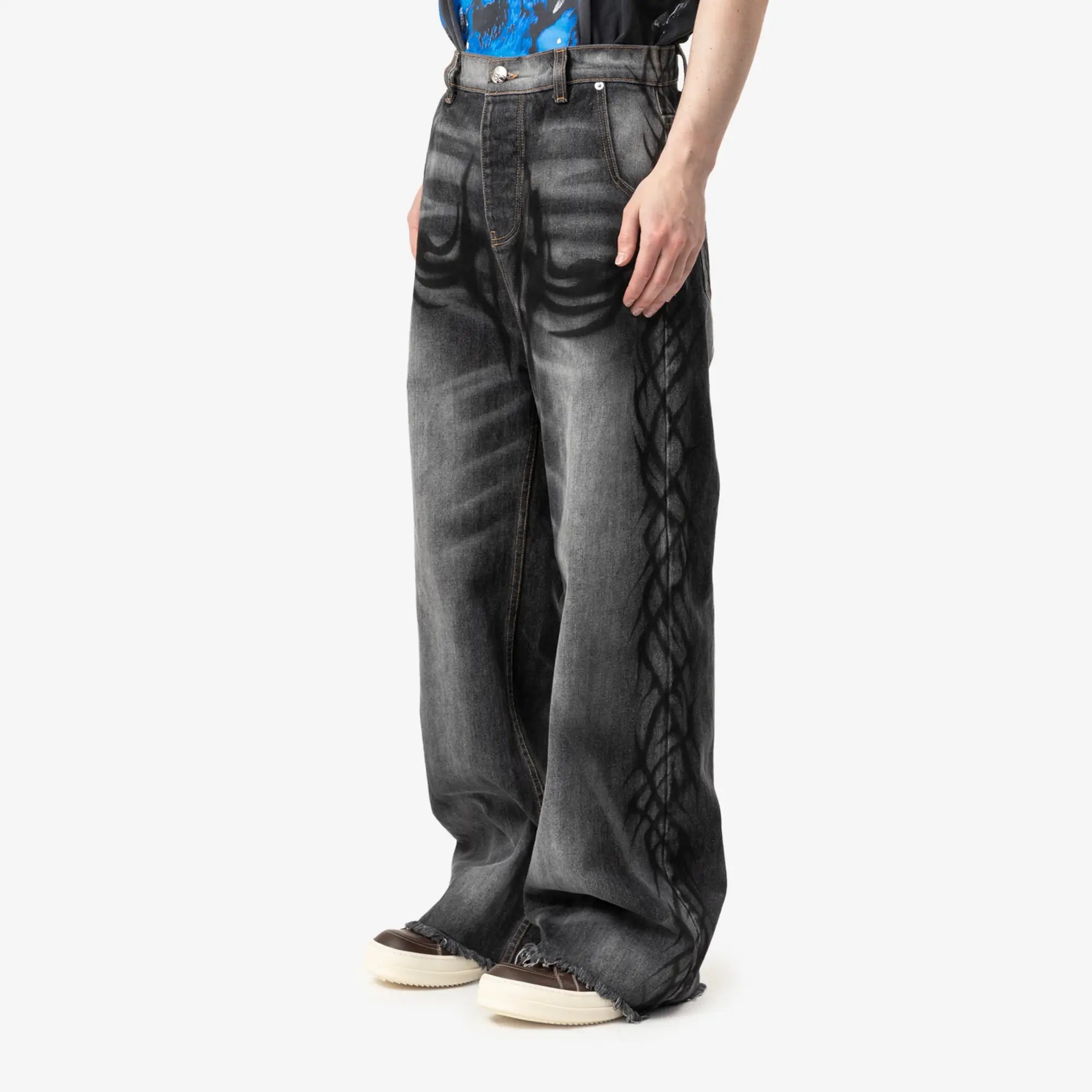 HELLSTAR Hellstar Graffiti Jeans Black - 3