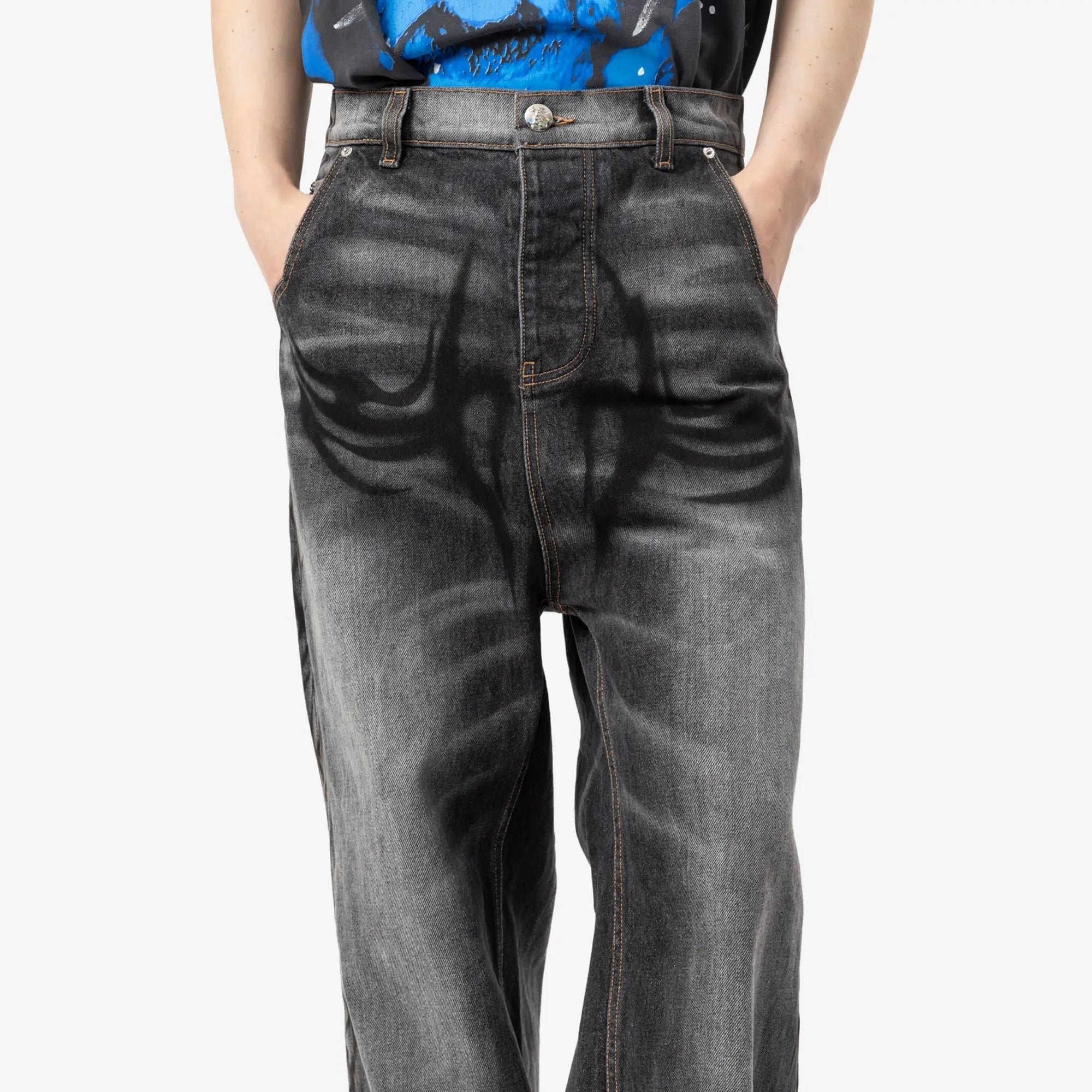 HELLSTAR Hellstar Graffiti Jeans Black - 5