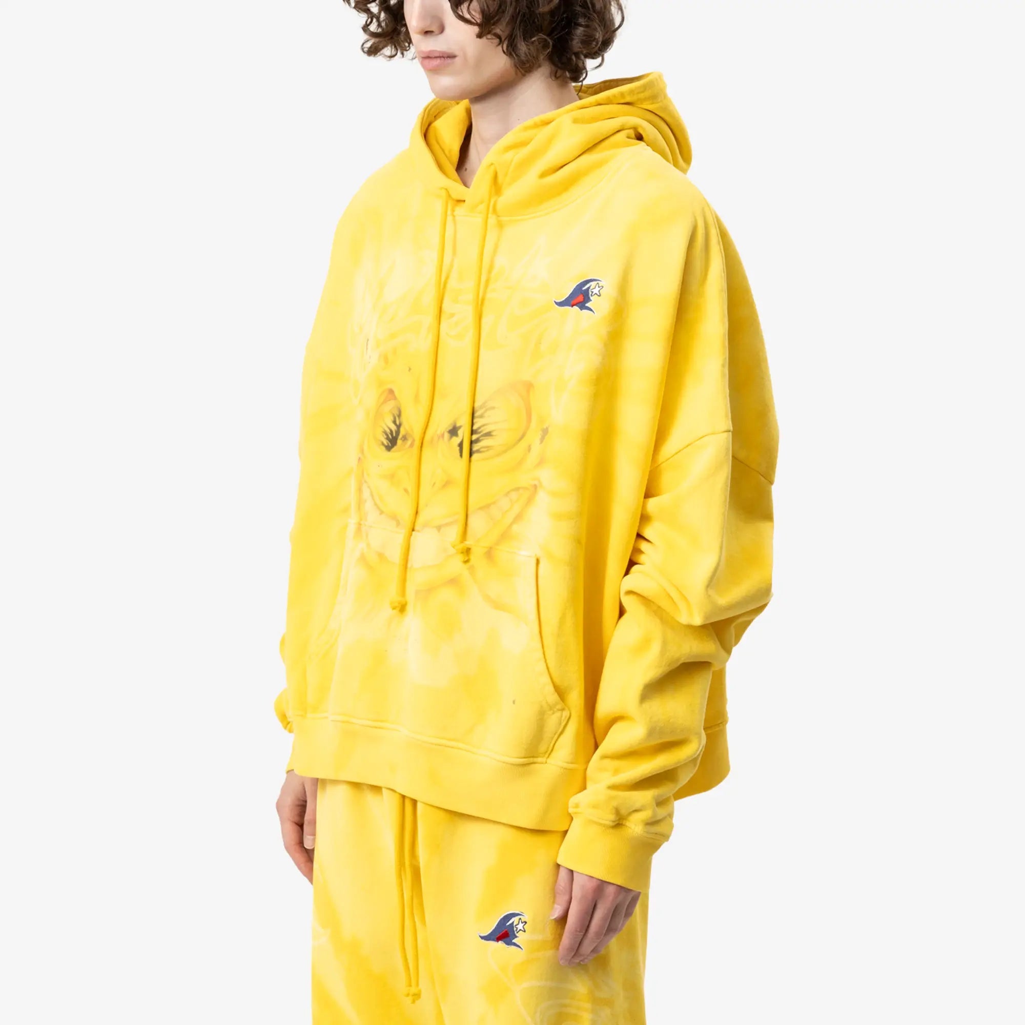HELLSTAR Mad Sun Hoodie Yellow - 3