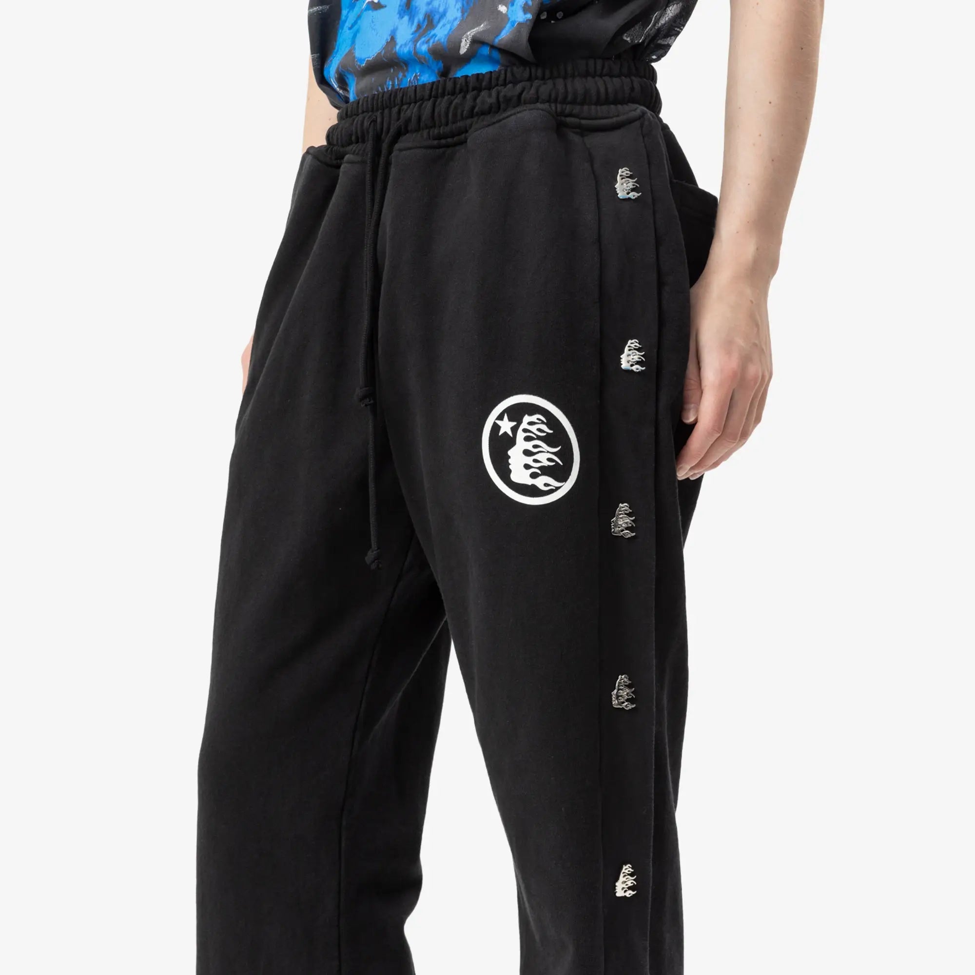 HELLSTAR Mirror Face Sweatpants Black - 5