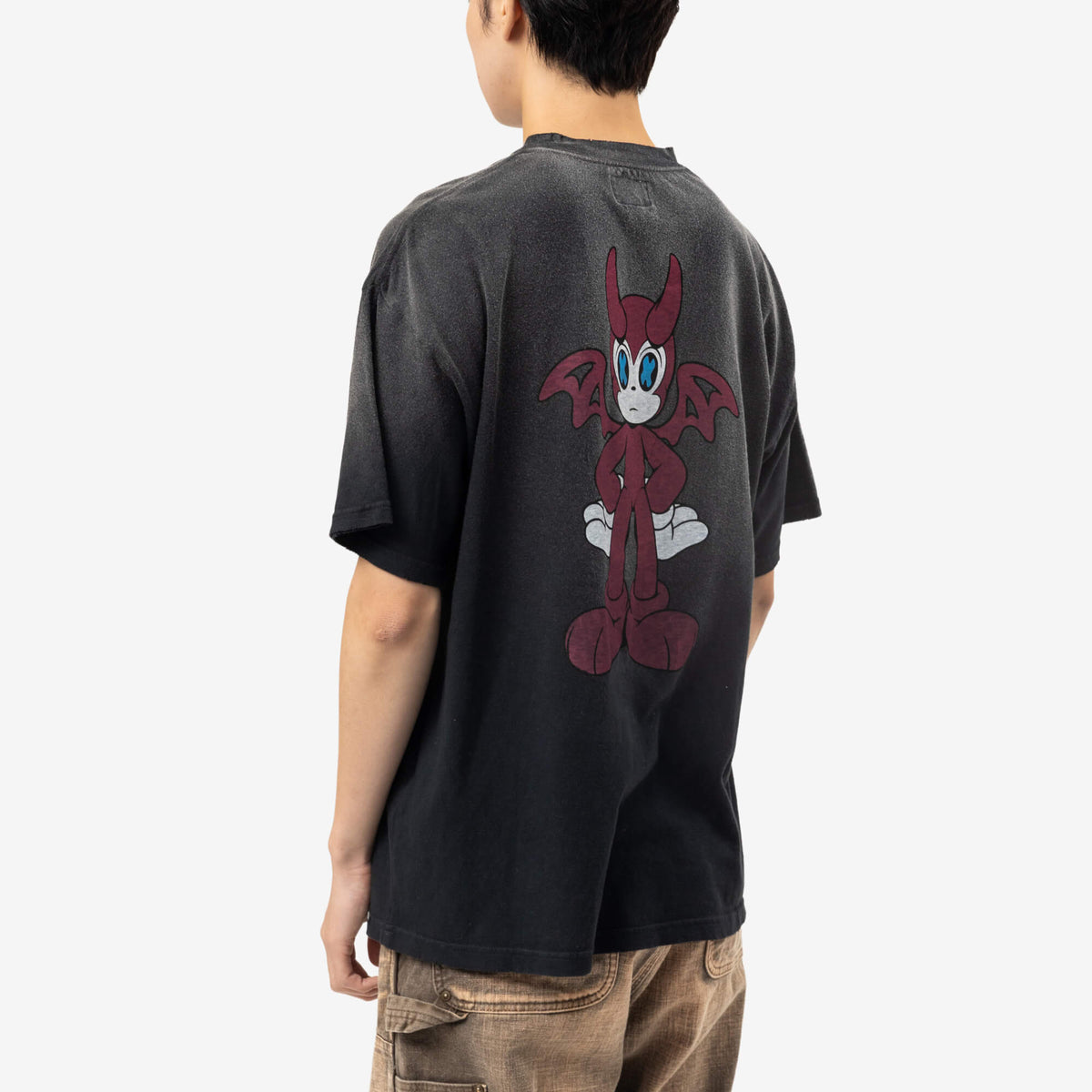 Kamiya Bakeneko Pocket T-Shirt Black-4