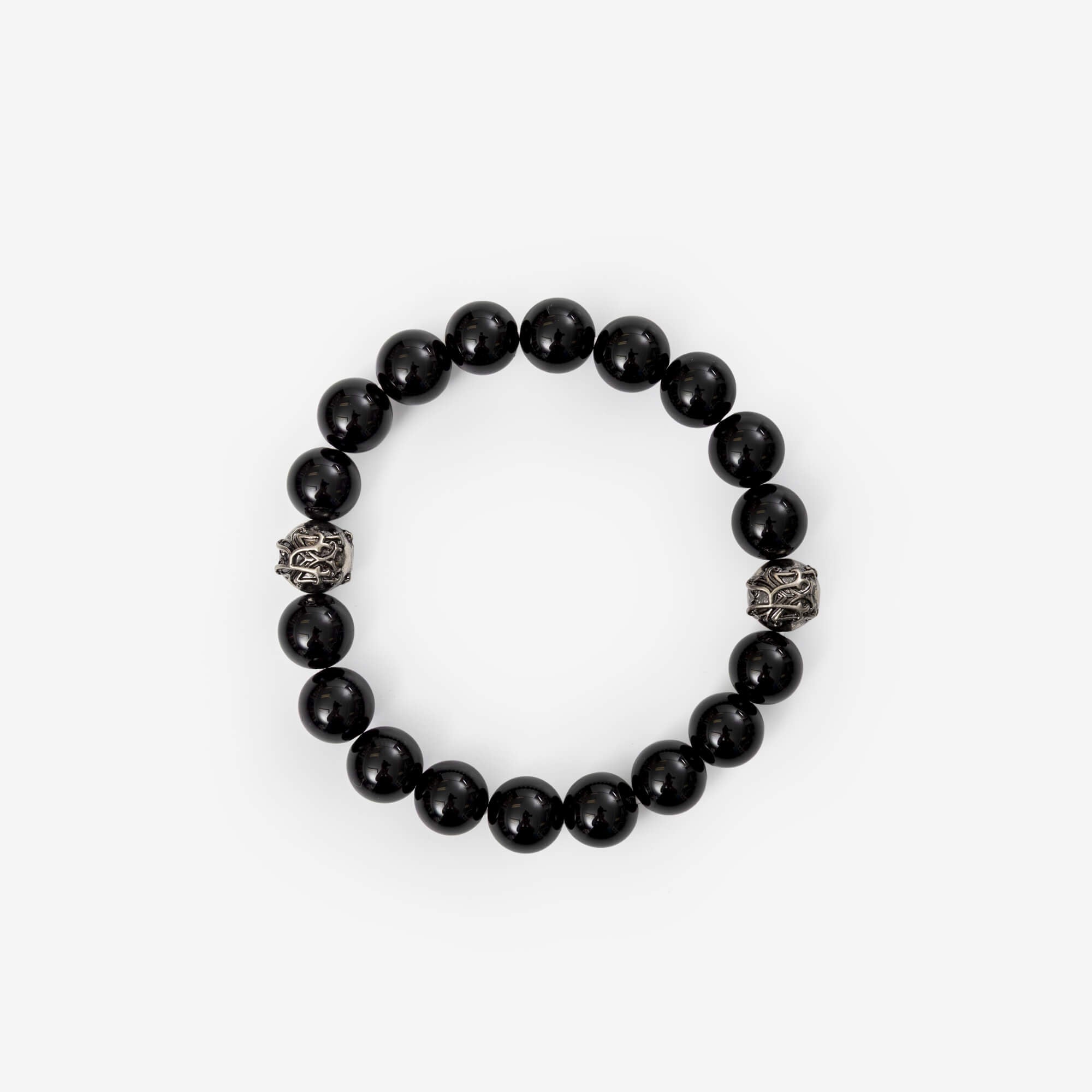 Kamiya KMY Ball Natural Stone Bracelet Black-1