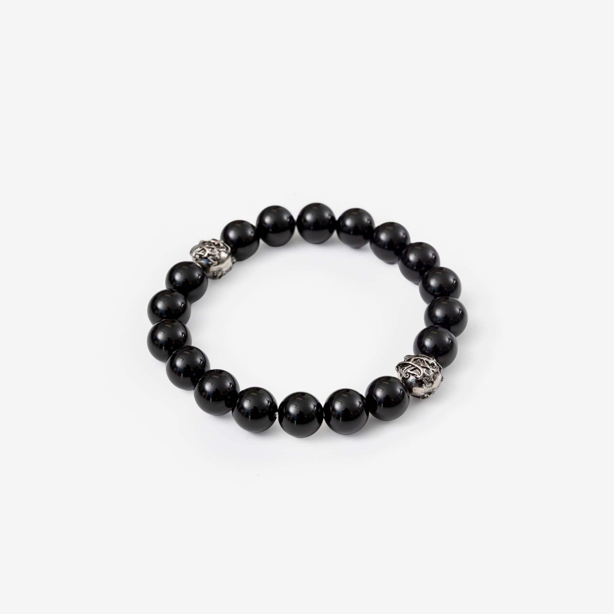 Kamiya KMY Ball Natural Stone Bracelet Black-3