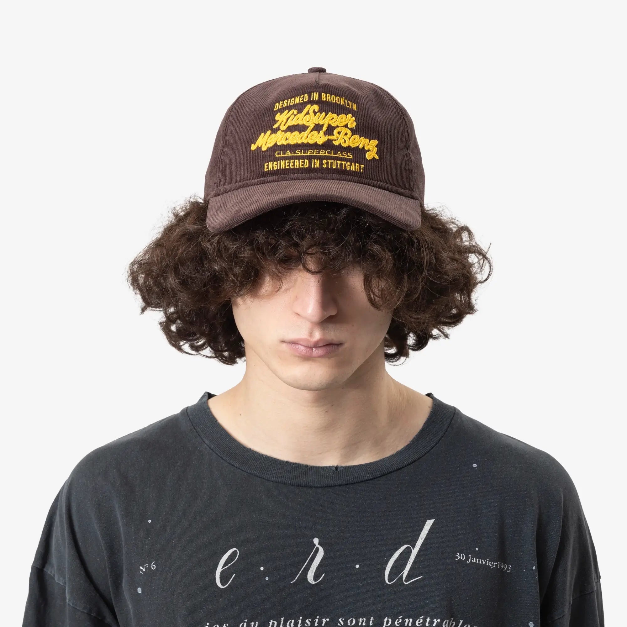 KidSuper Mercedes Benz Chainstitch Hat Brown - 2