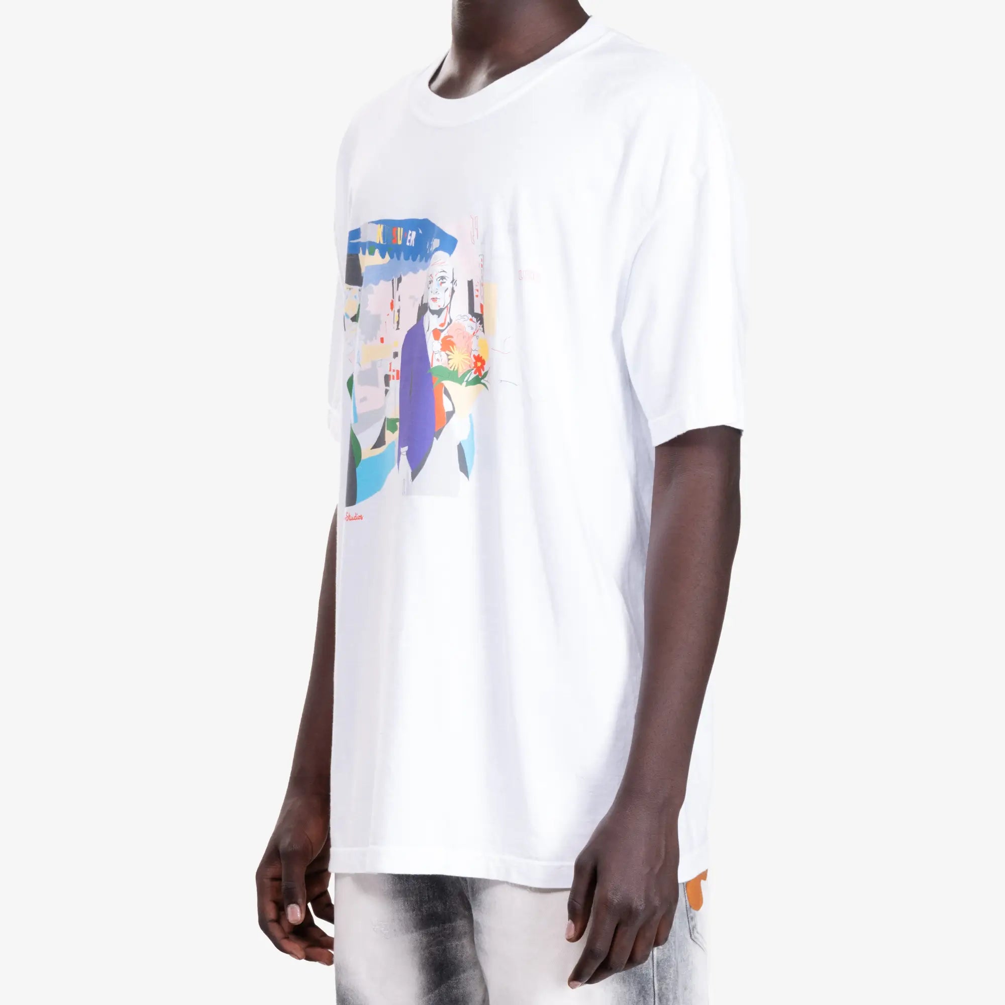 KidSuper Painting Canvas T-Shirt White - 3