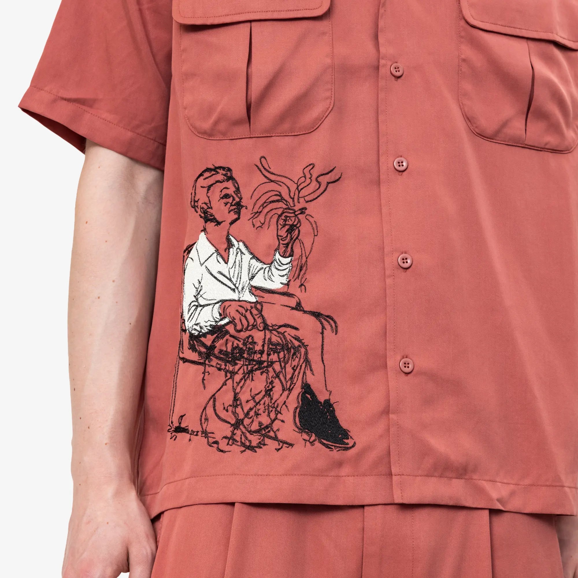 KidSuper Tecnacolor Dreams Lycra Shirt Burgundy - 5