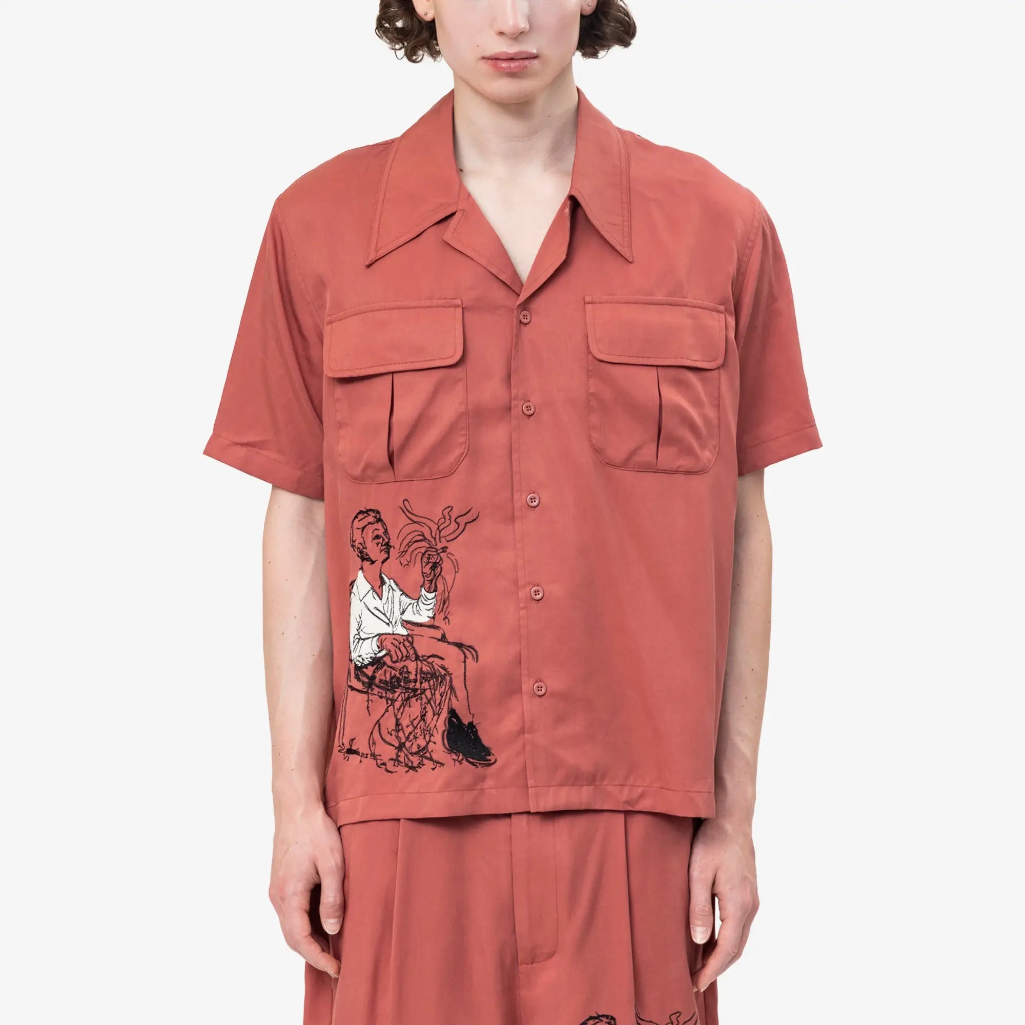 KidSuper Tecnacolor Dreams Lycra Shirt Burgundy - 1