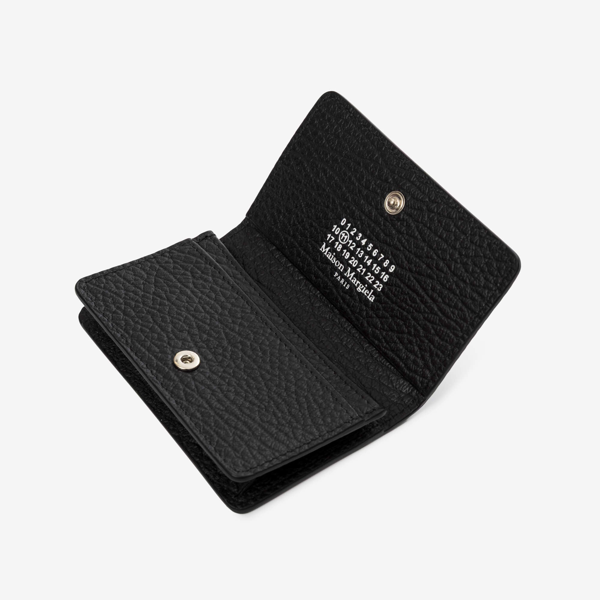 Maison Margiela Four Stitches Clip 2 Card Holder Black - 2