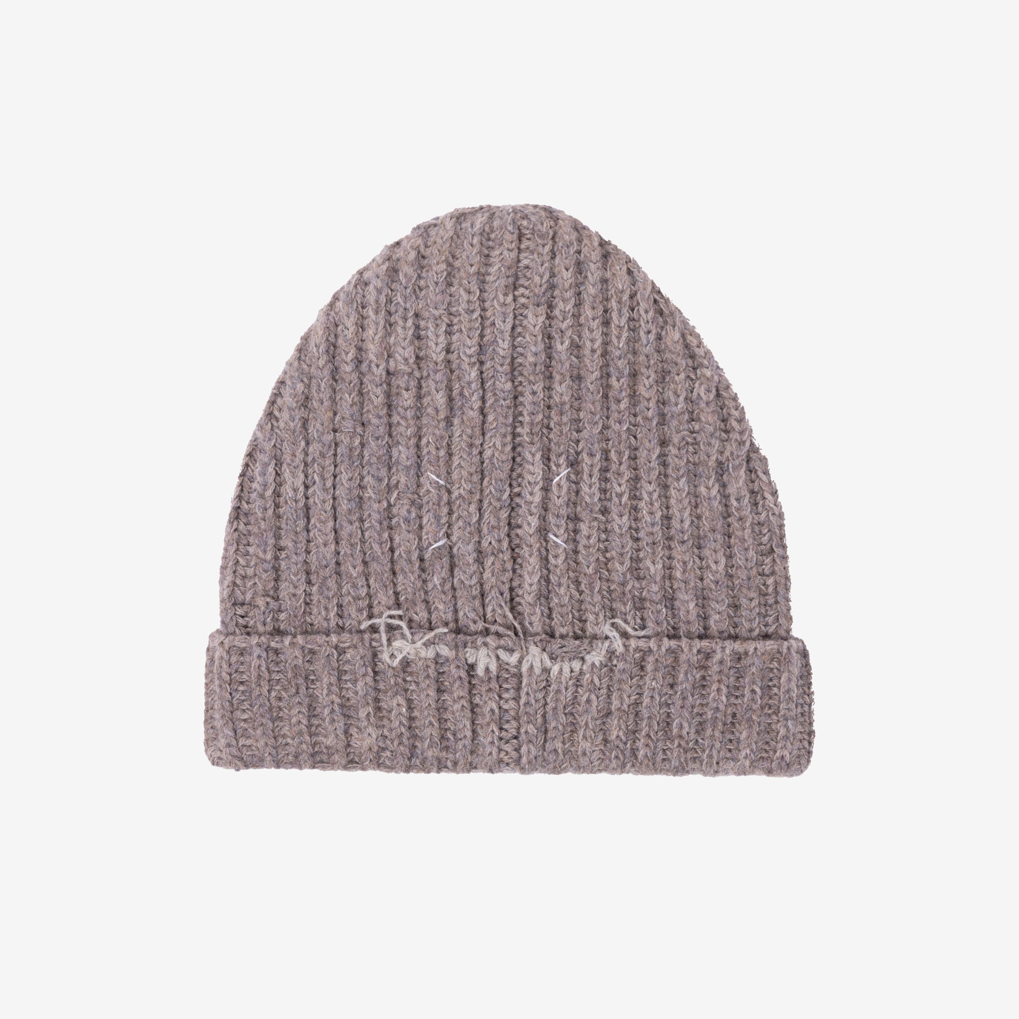 Maison Margiela Four Stitches Mending Beanie Walnut - 1
