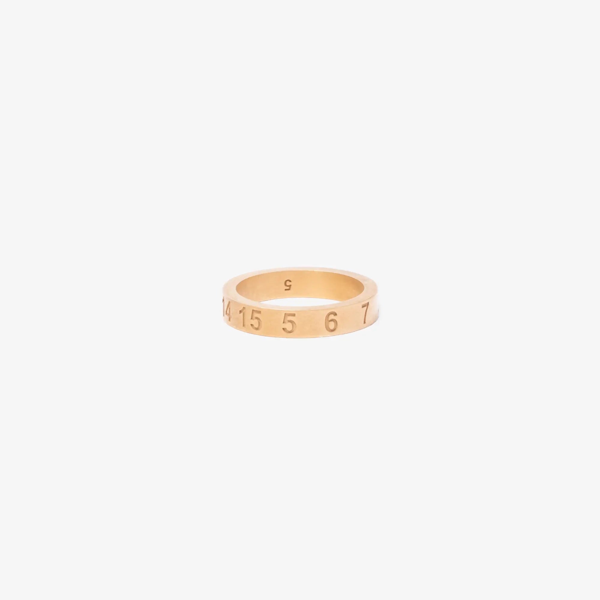 Photo of Maison Margiela Numeric Gold 4mm Ring - 3