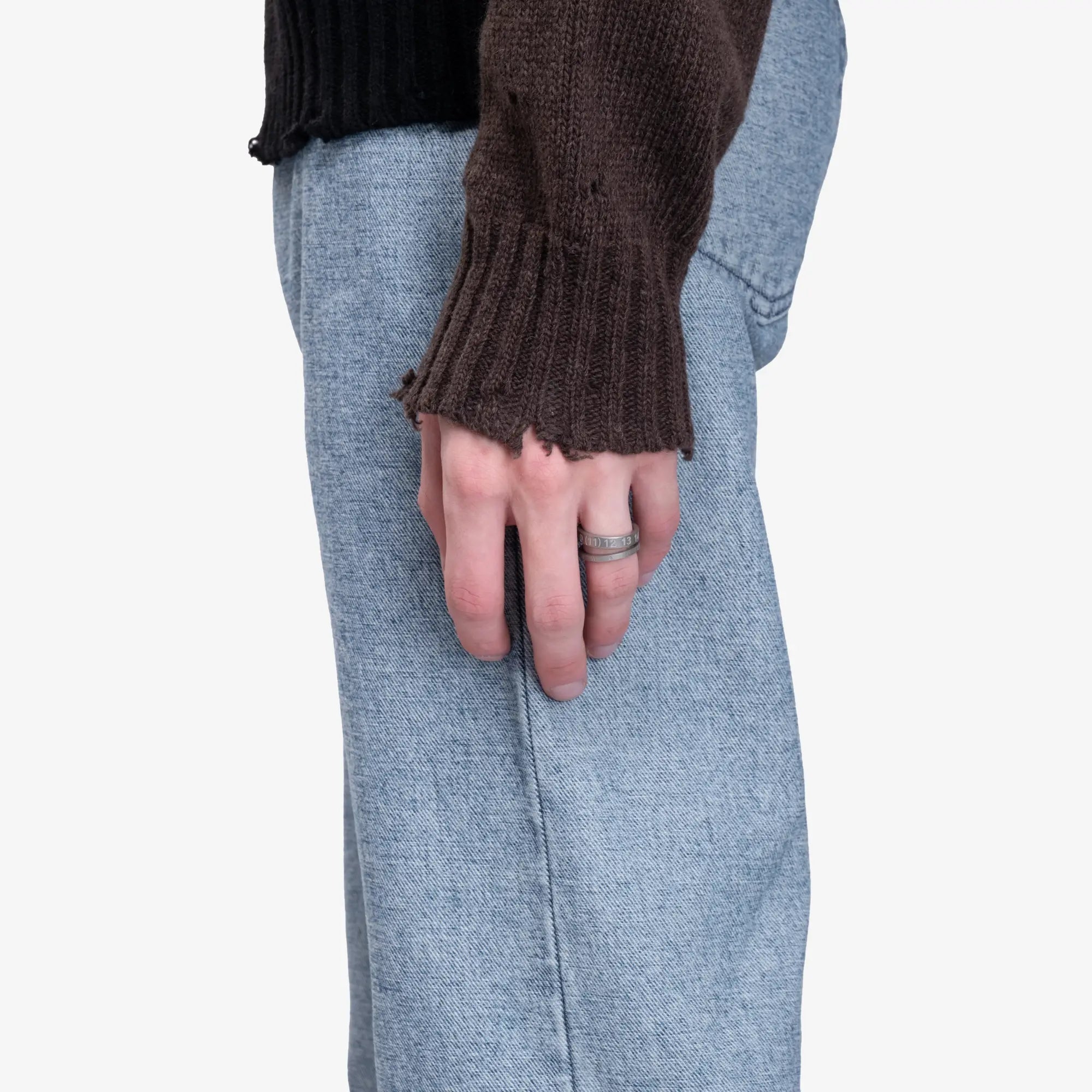 Photo of Maison Margiela Numeric Silver 2mm Ring - 2