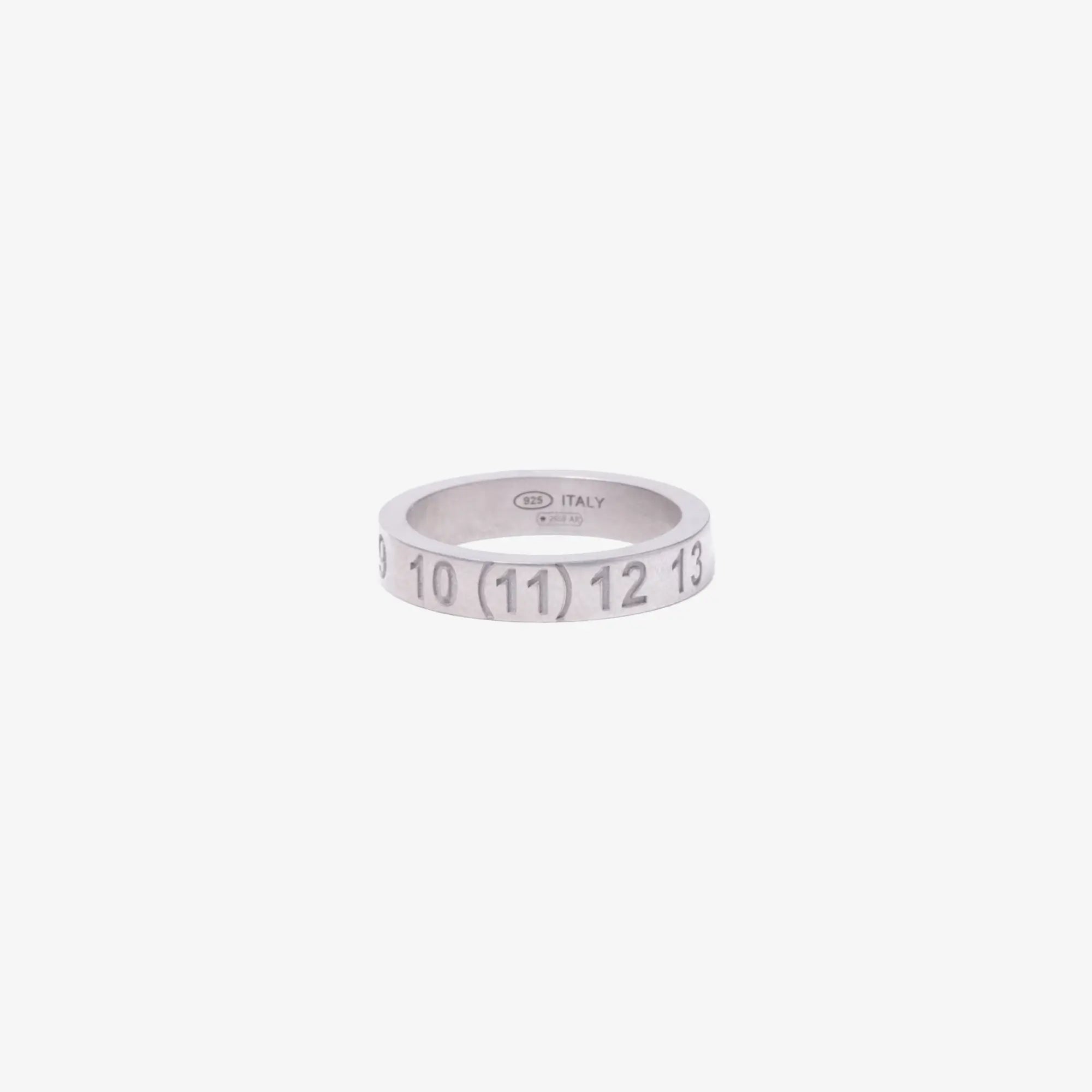 Maison Margiela Numeric Silver 4mm Ring Silver - 1