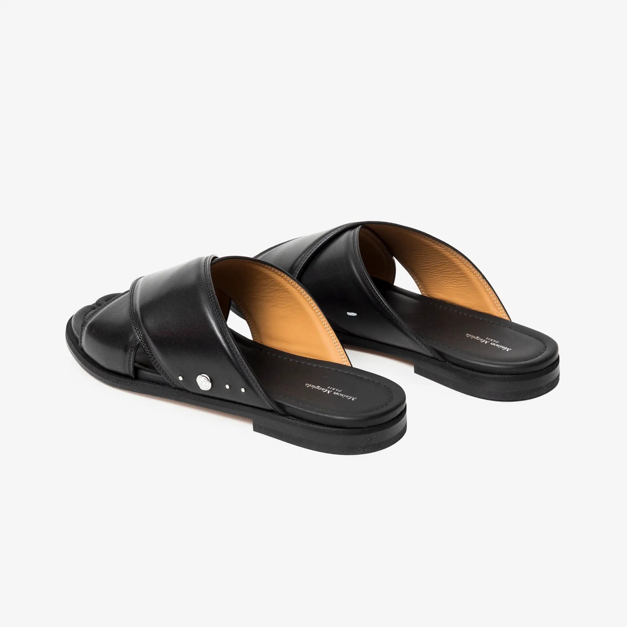 Maison Margiela Tabi Numbers Crossed Sandal Black - 5