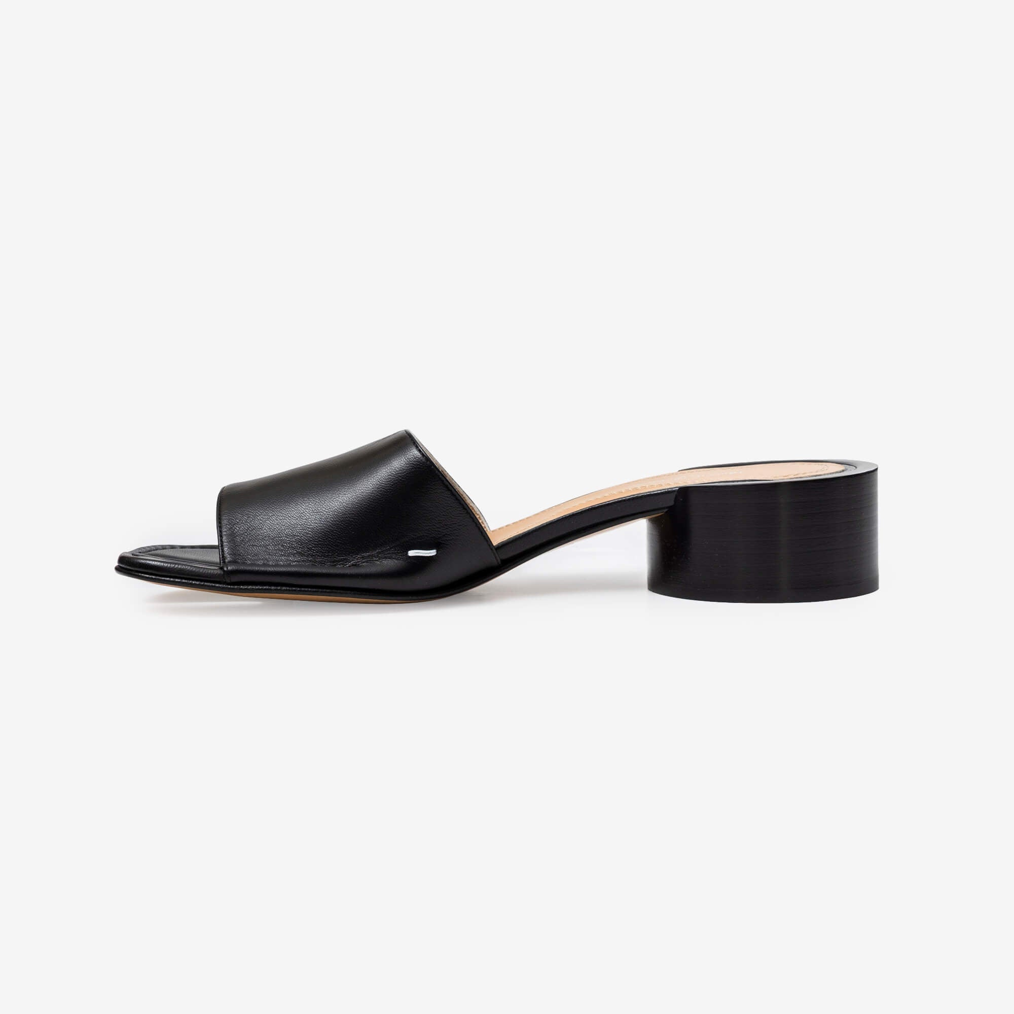 Maison Margiela Womens Tabi Mule Heel Sandals H30 Black-3