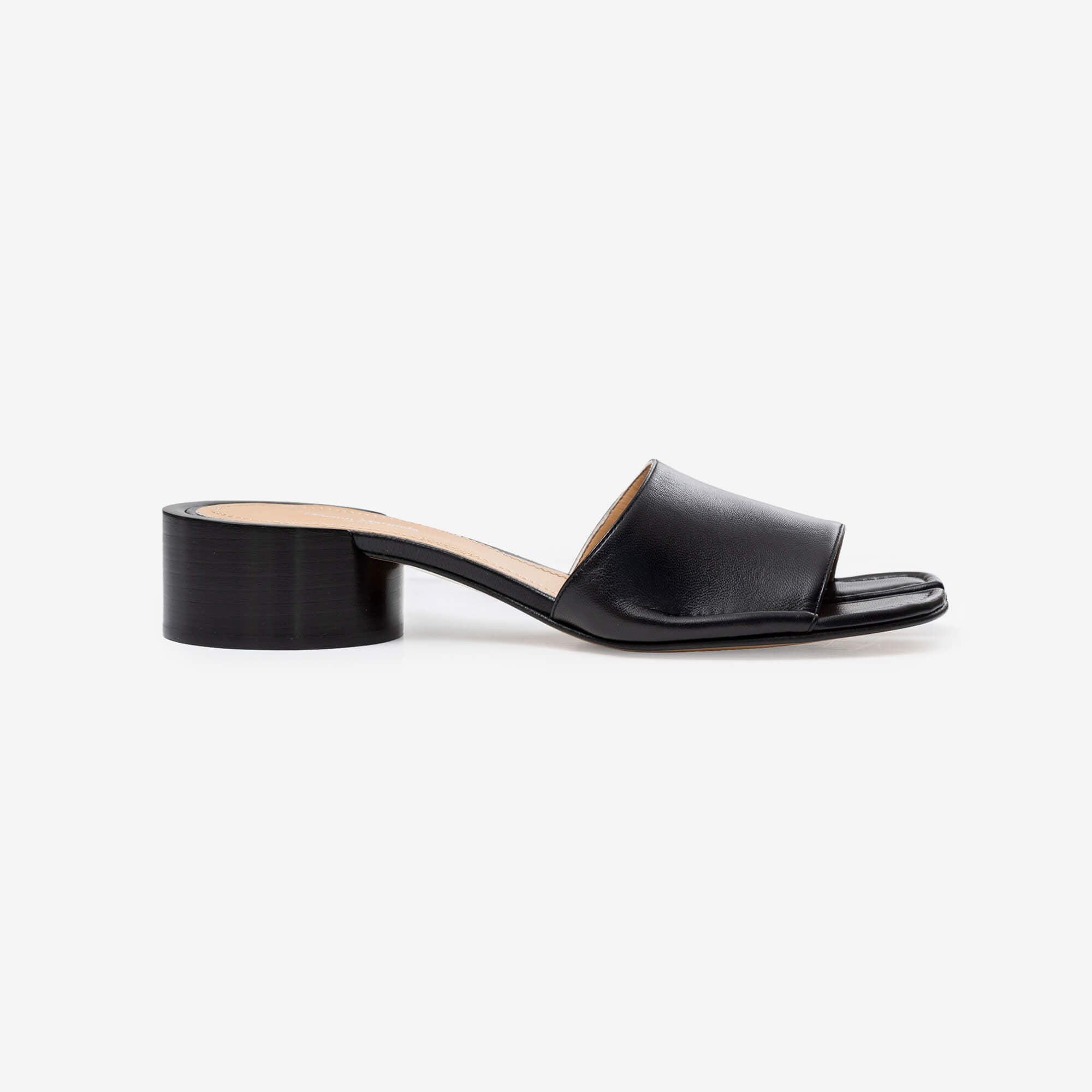 Maison Margiela Womens Tabi Mule Heel Sandals H30 Black-2