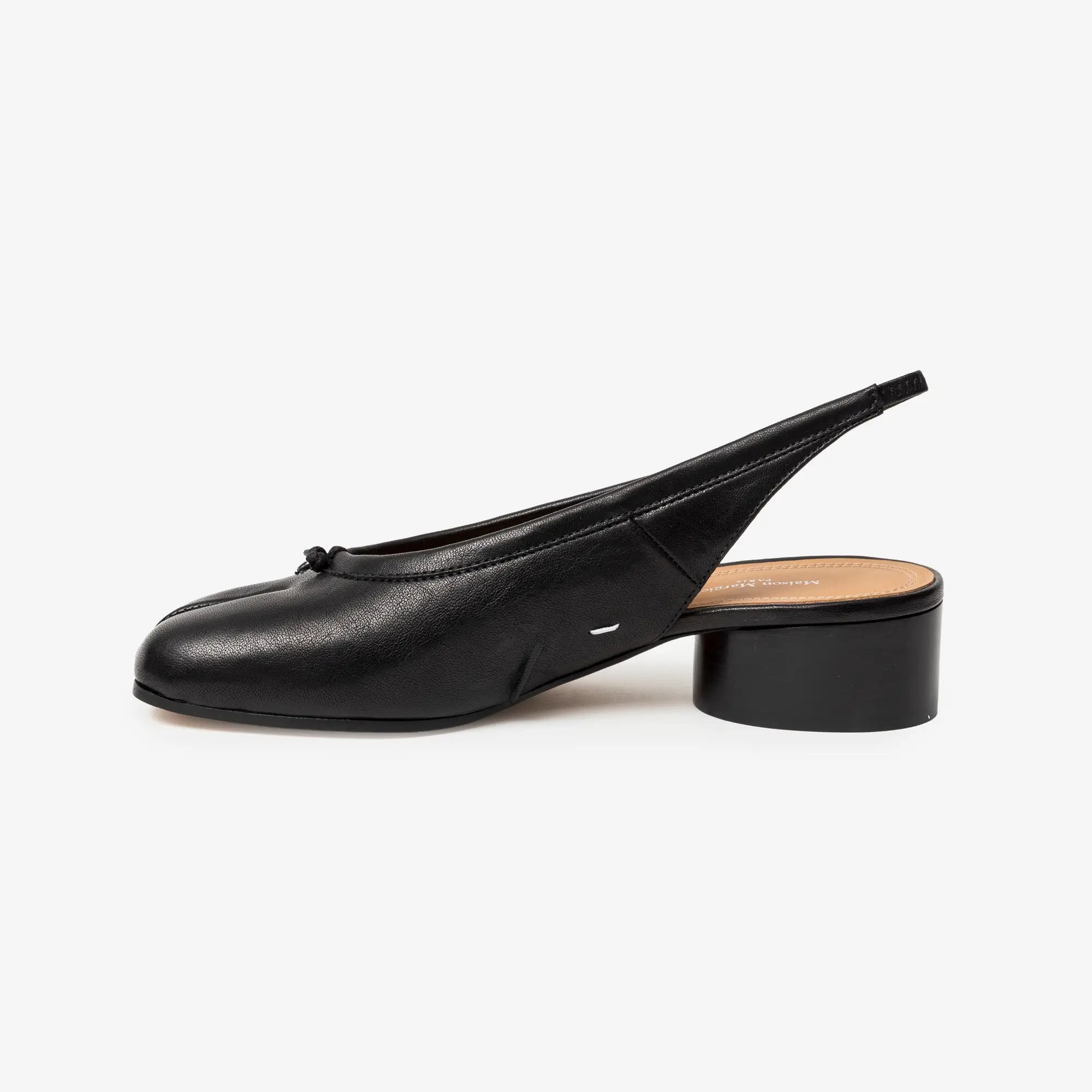 Maison Margiela Womens Tabi Slingback New Ballerina H30 Black - 2
