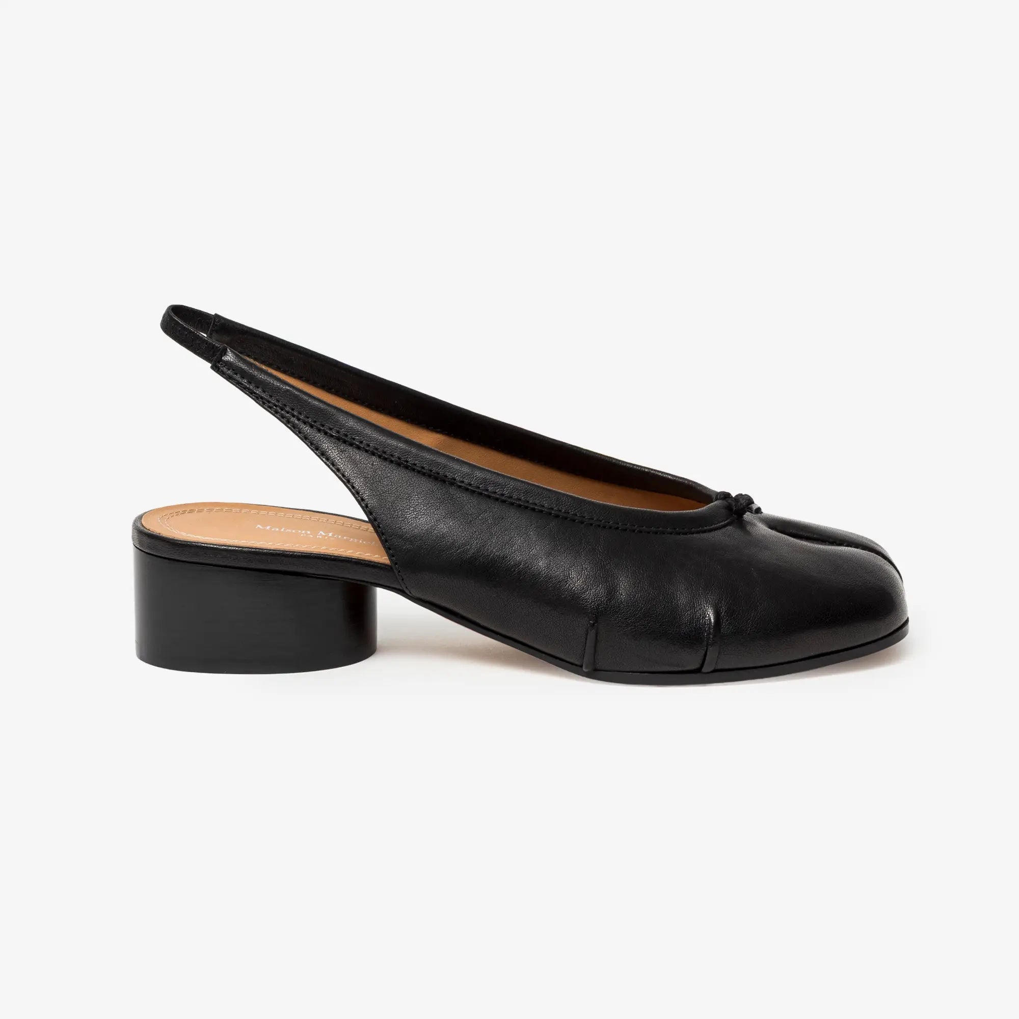 Maison Margiela Womens Tabi Slingback New Ballerina H30 Black - 3