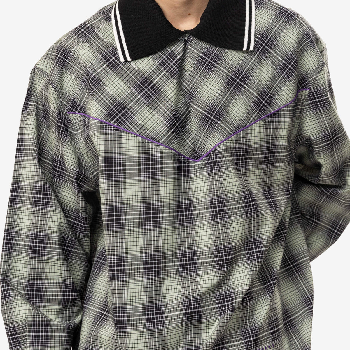 MARNI Degrade Western Check Shirt Waterfall-5