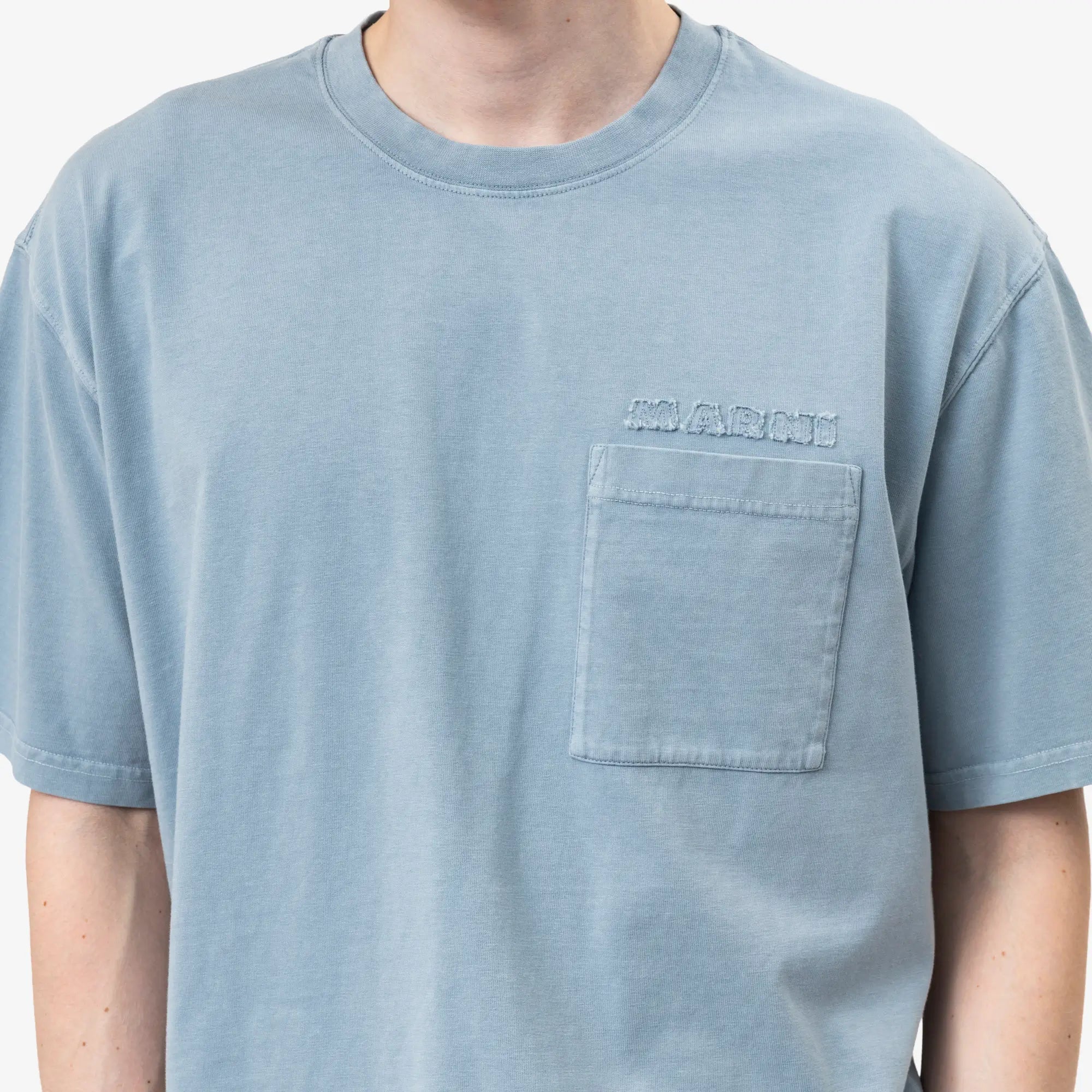 MARNI Marni Patches Pocket T-Shirt Sky - 5