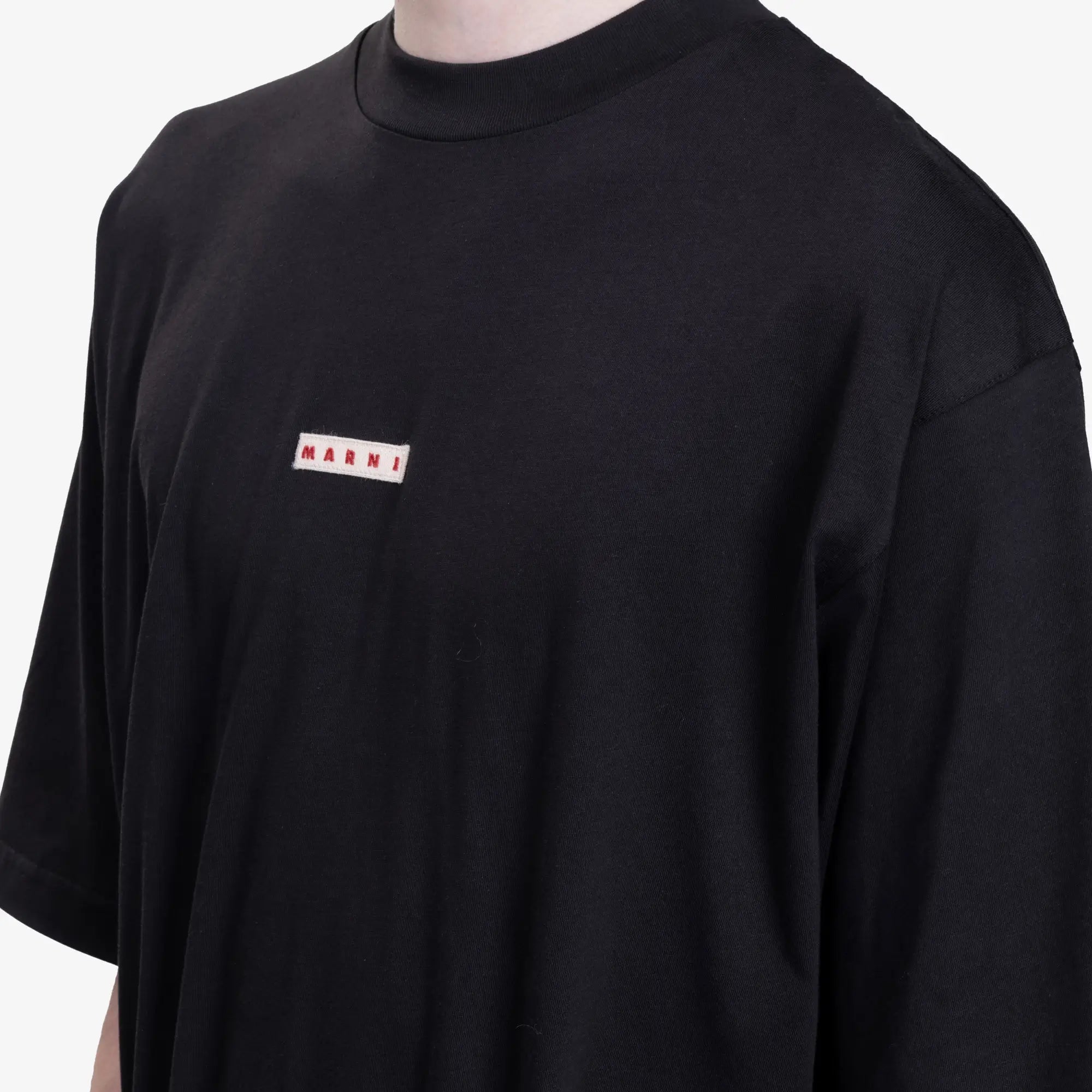 MARNI Patch Logo T-Shirt Black - 5