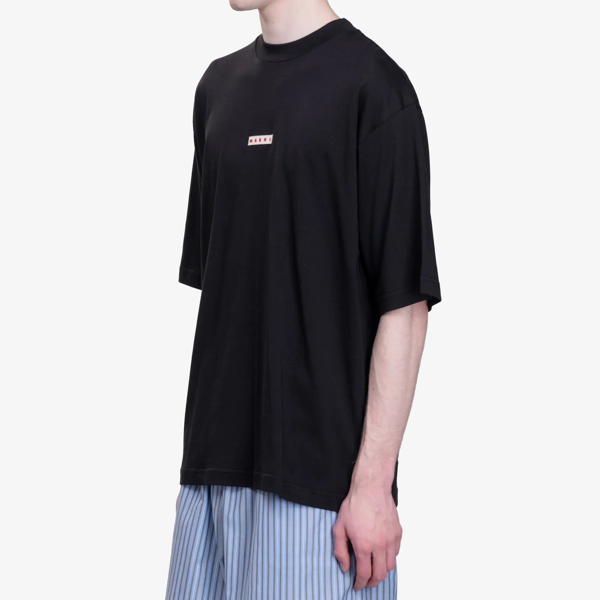 MARNI Patch Logo T-Shirt Black - 3