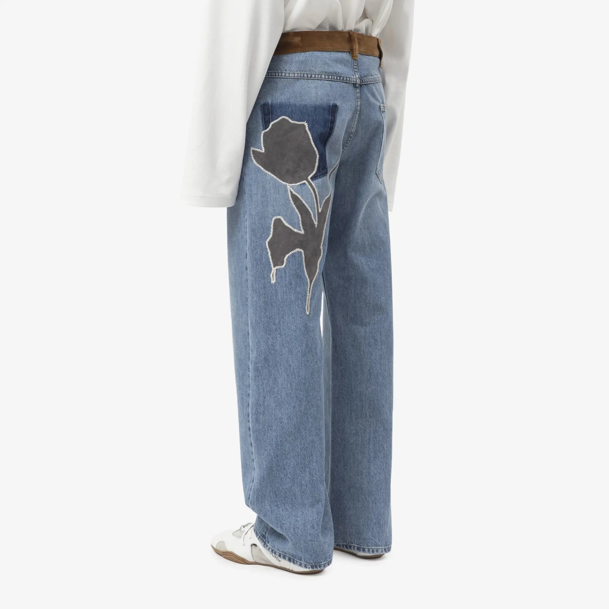 MARNI Velvet Waist Jeans Deep Blue - 4