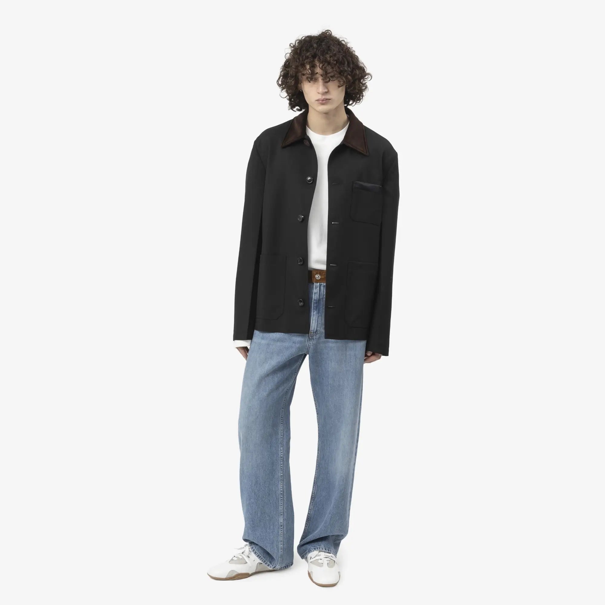 MARNI Velvet Waist Jeans Deep Blue - 2