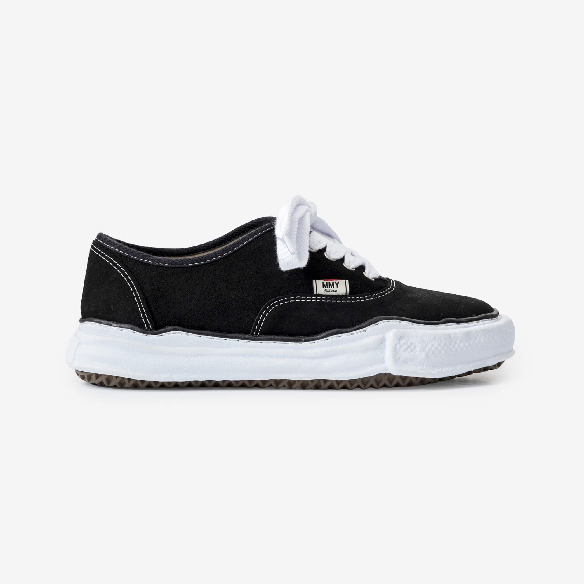 Mihara Yasuhiro Baker Suede Low-Top Sneakers Black-3