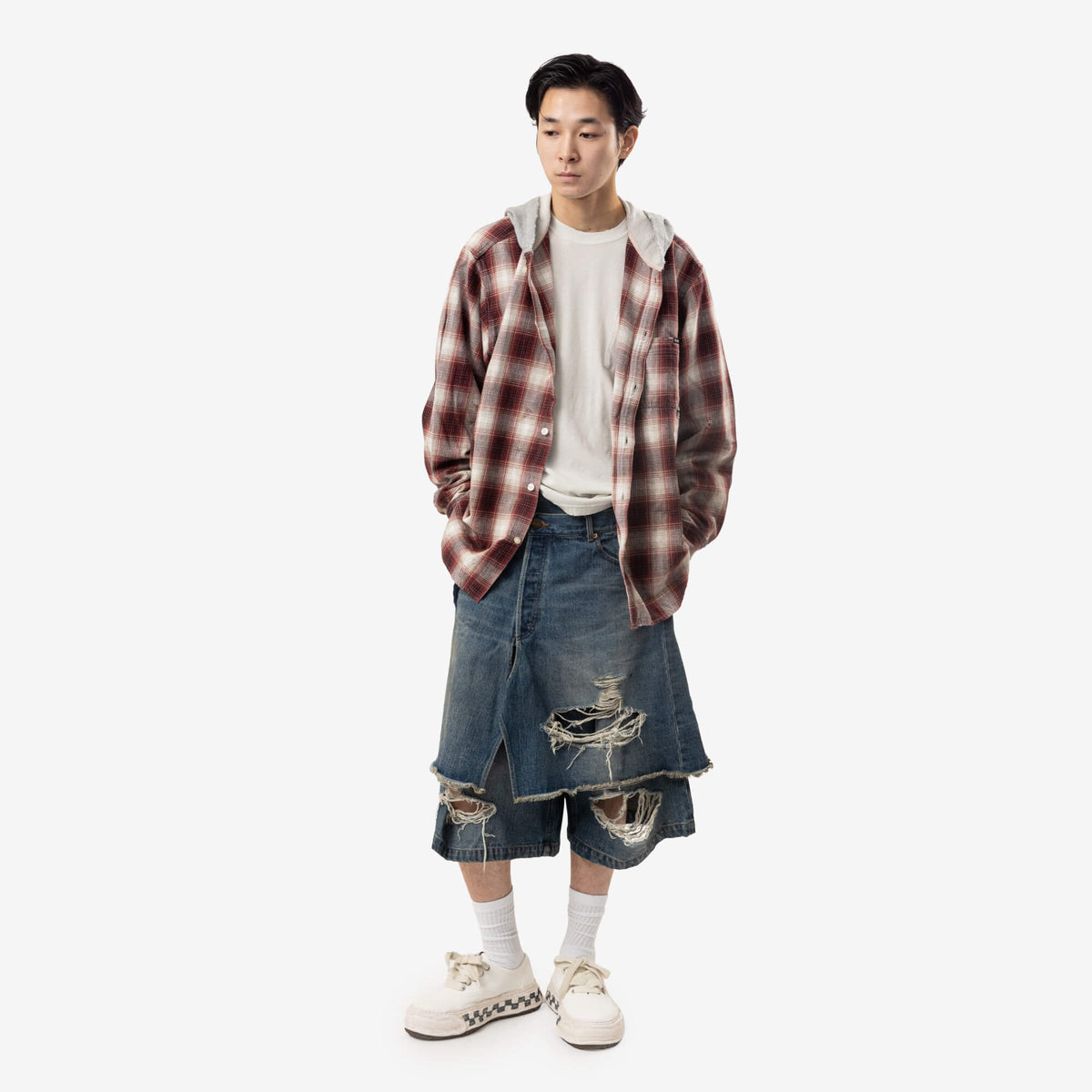 Mihara Yasuhiro Baker26 Graffiti Sole Low-Top Sneakers White-6