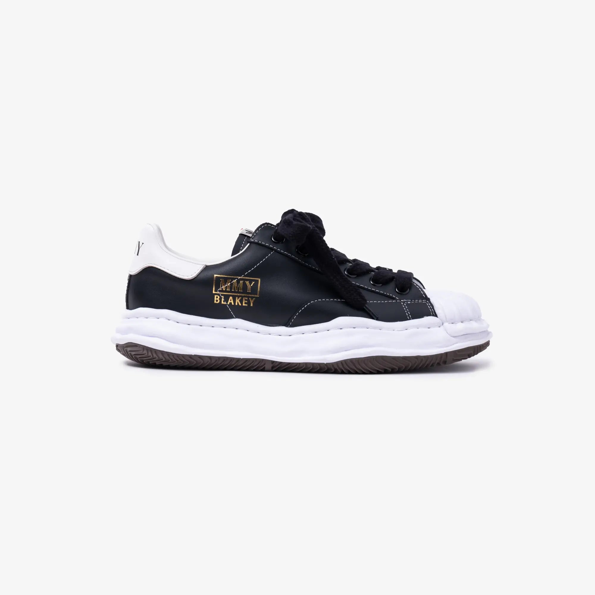Mihara Yasuhiro Blakey Leather Low - Top Black Sneakers Black - 3