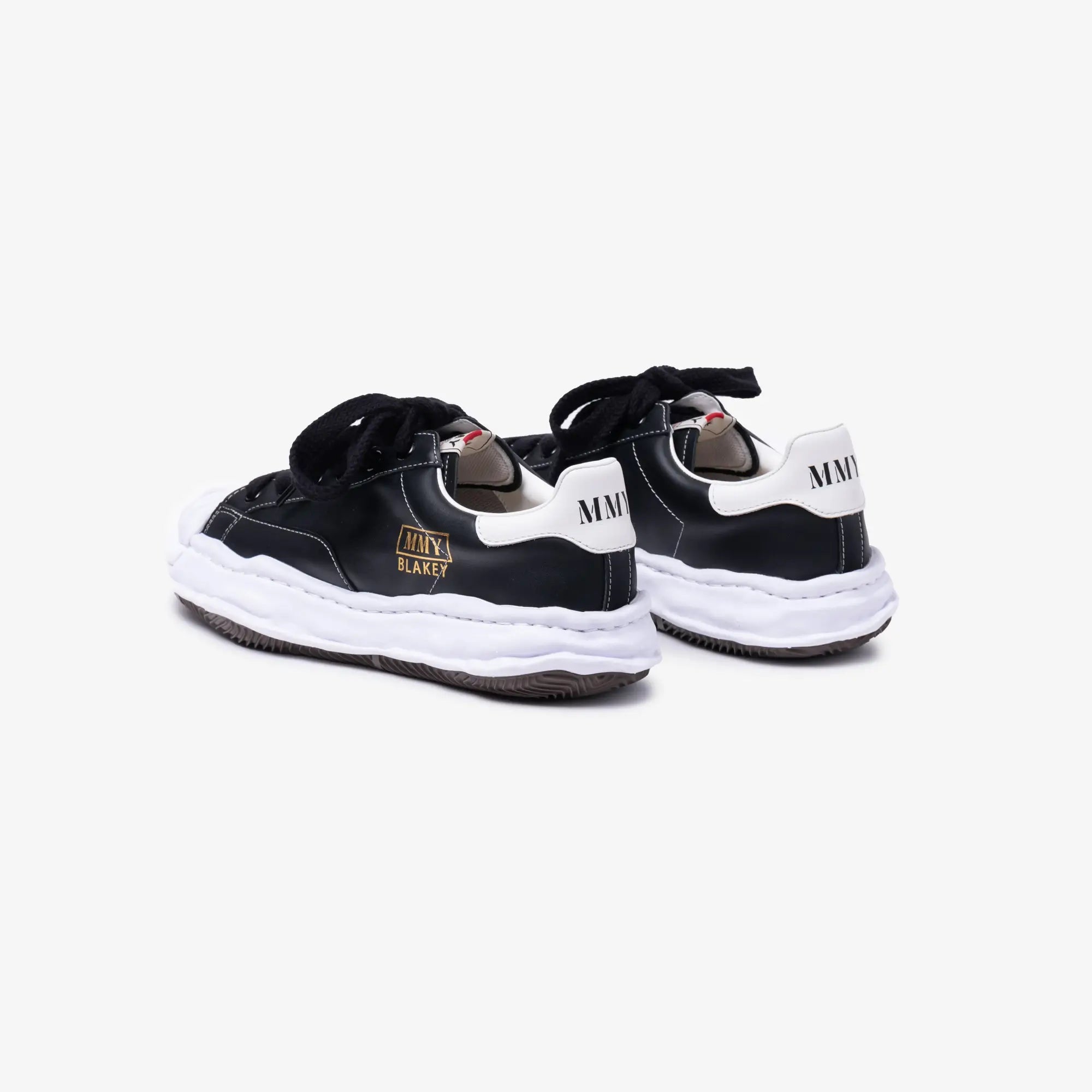 Photo of Mihara Yasuhiro Blakey Leather Low - Top Black Sneakers - 5