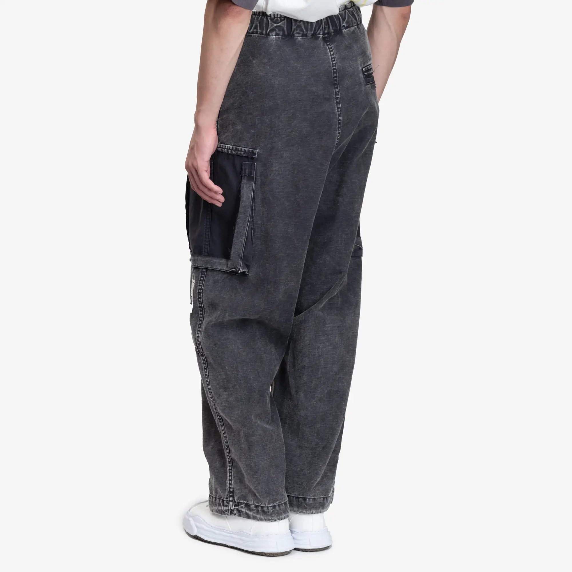 Photo of Mihara Yasuhiro Cotton Satin Cargo Pants - 4
