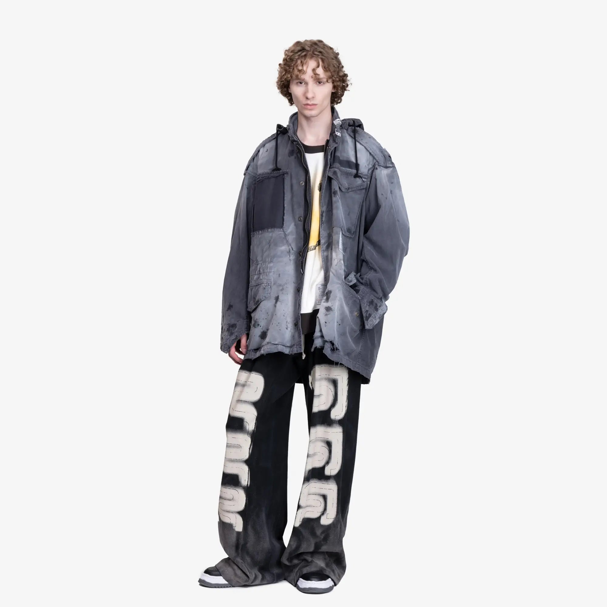 Mihara Yasuhiro Distressed M - 65 Jacket Black - 2