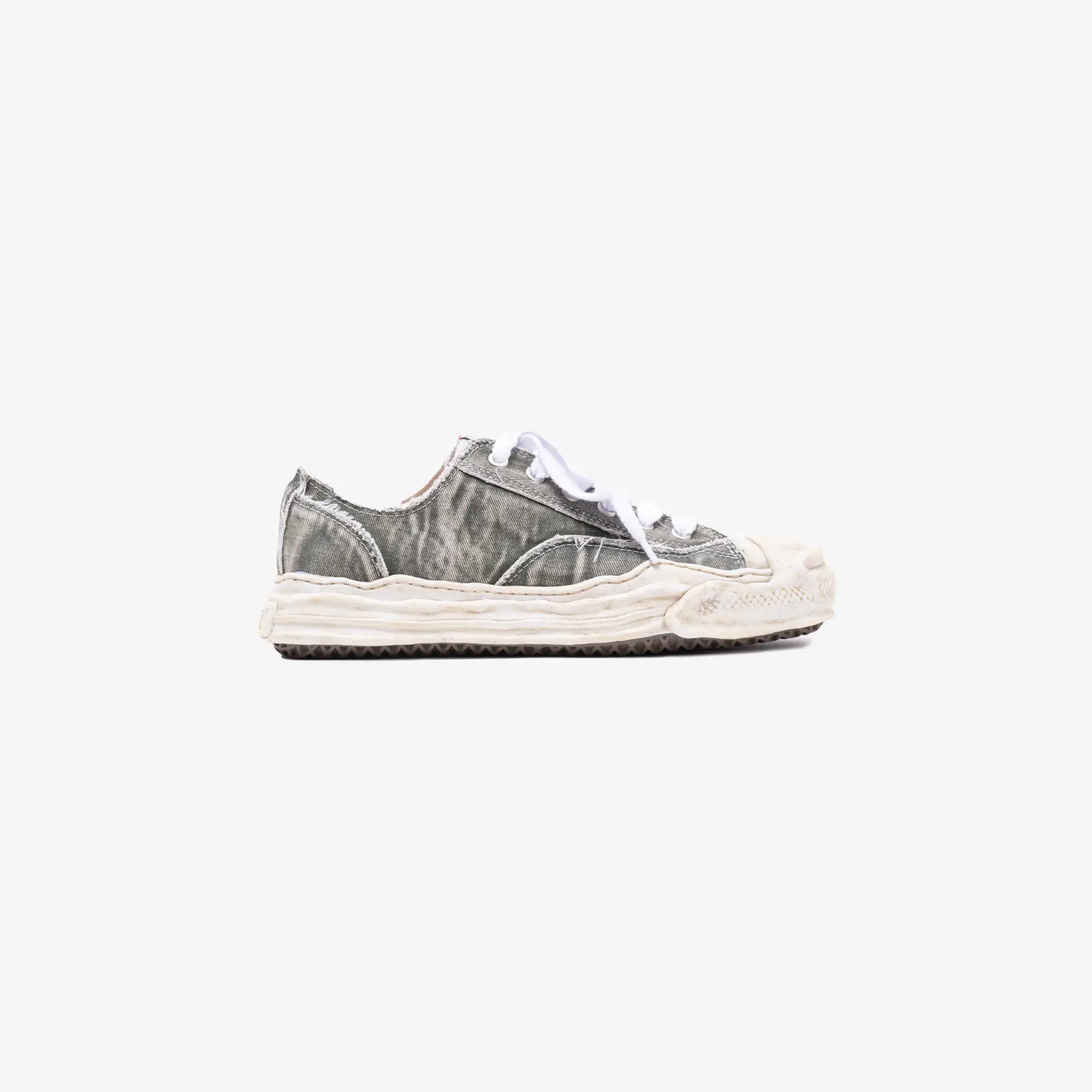 Mihara Yasuhiro Hank Bleached Canvas Low - Top Sneakers Grey - 3