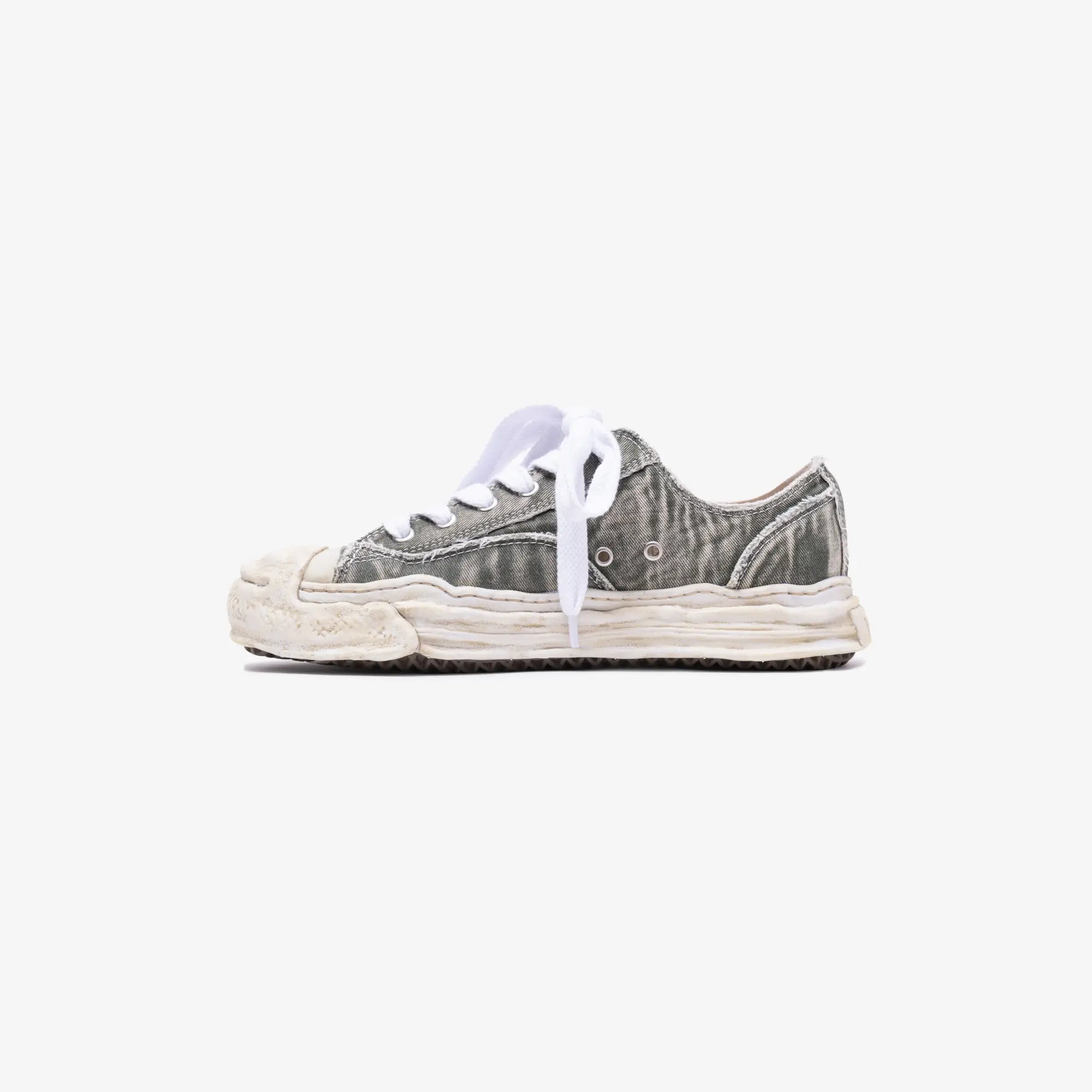 Mihara Yasuhiro Hank Bleached Canvas Low - Top Sneakers Grey - 4