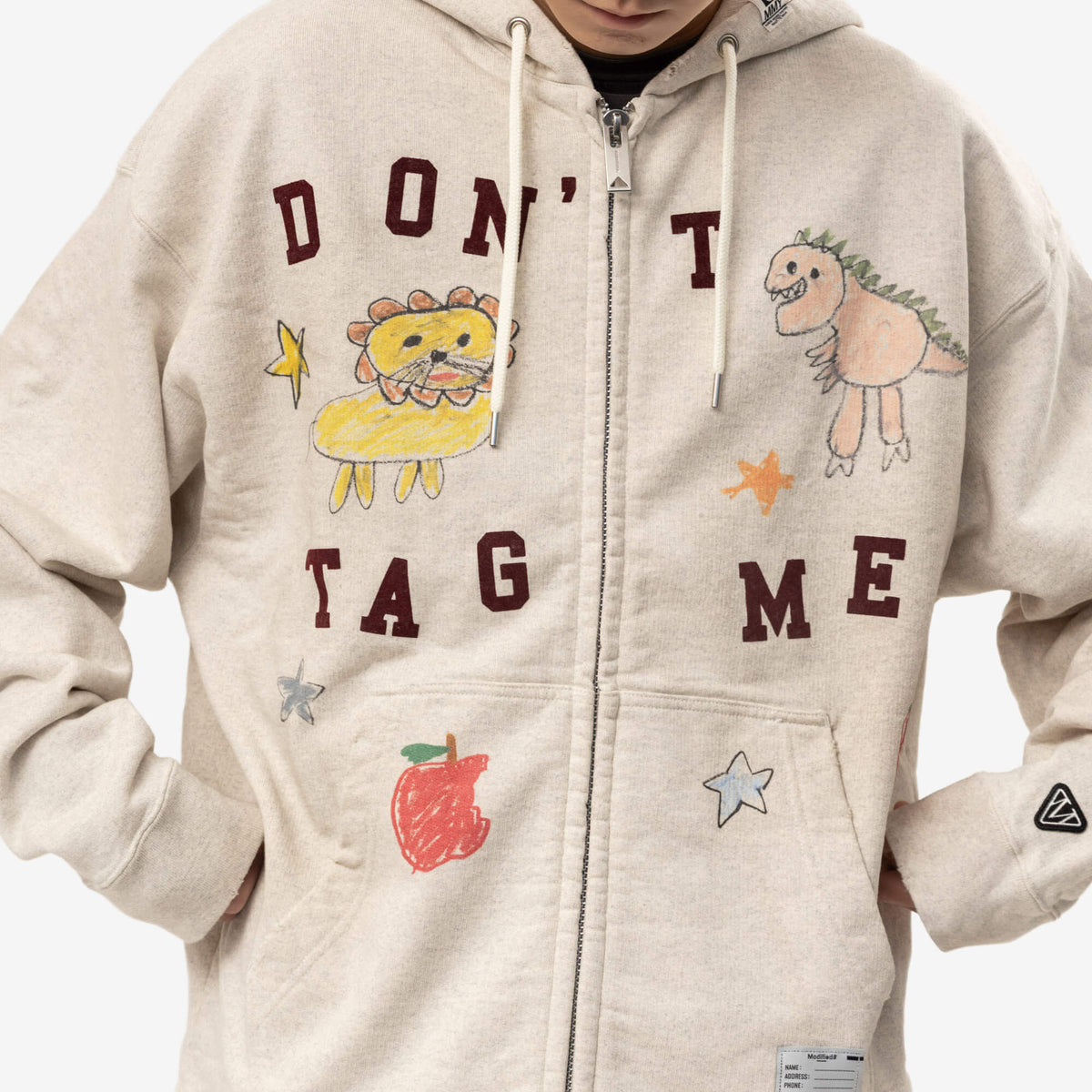 Mihara Yasuhiro Kids Doodle Hoody White-5