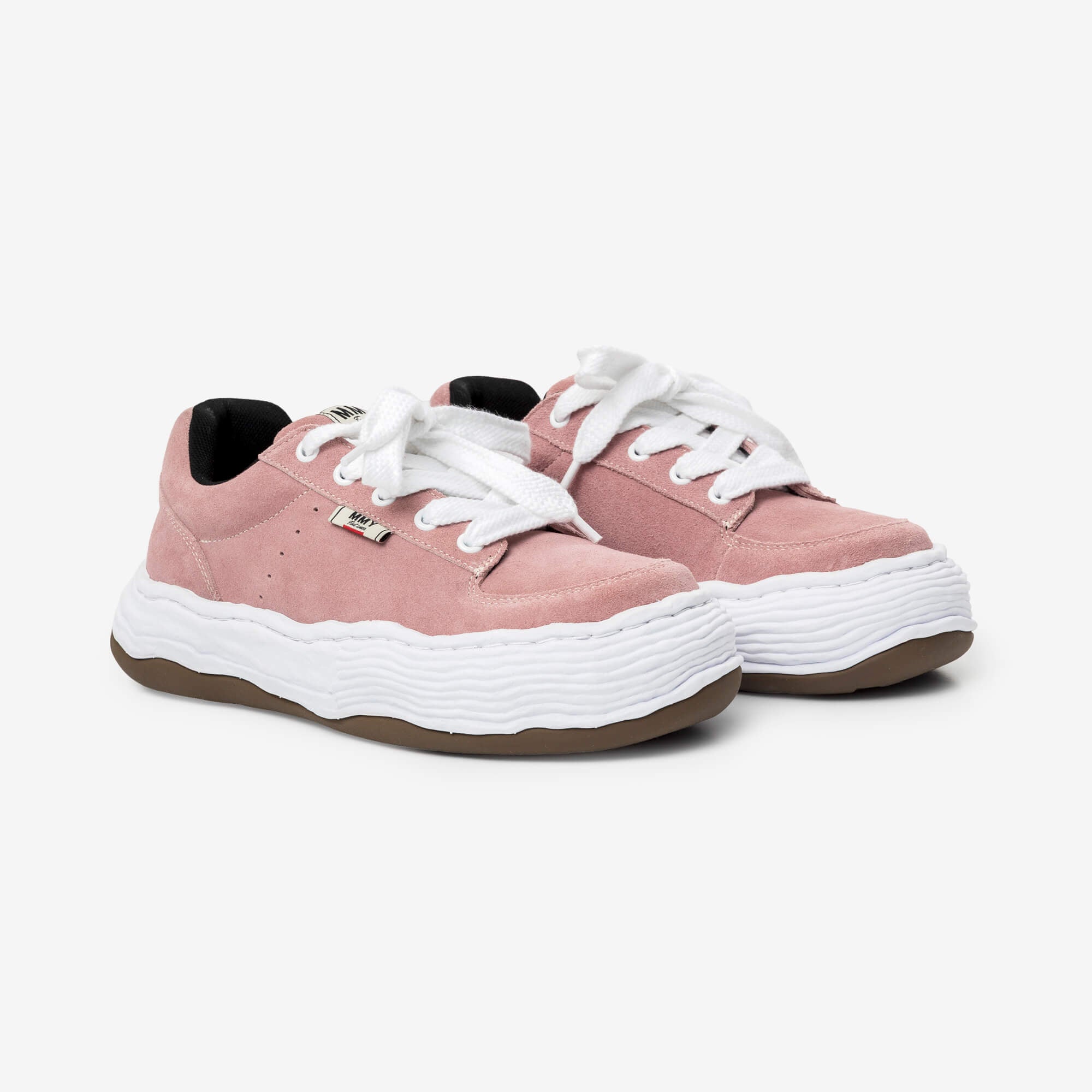 Mihara Yasuhiro Oliver Suede Low-Top Sneaker Pink-1