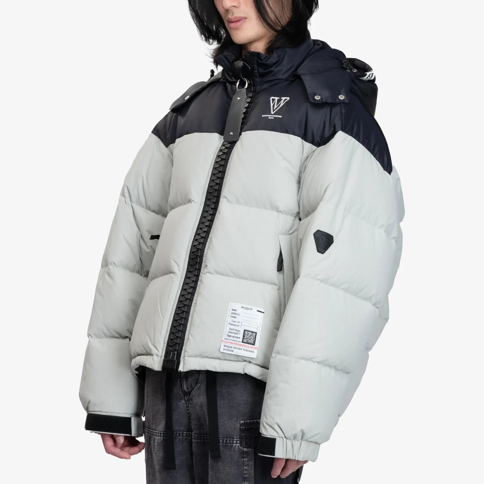 Mihara Yasuhiro Oversized Down Jacket Grey - 3