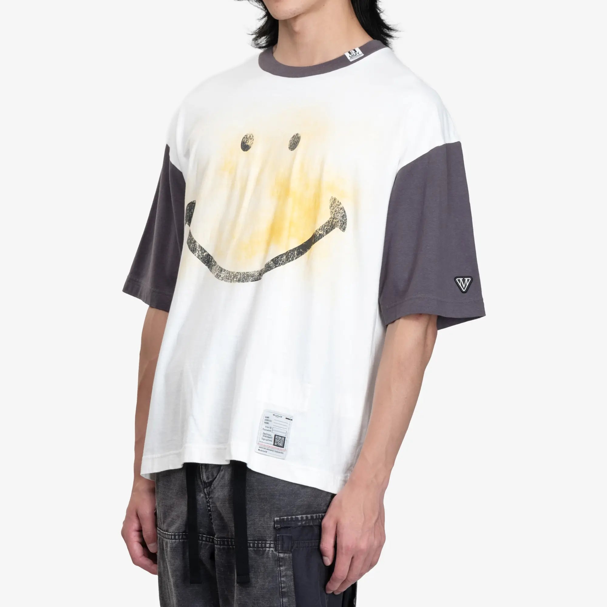 Mihara Yasuhiro Smiley Face T-Shirt White - 3