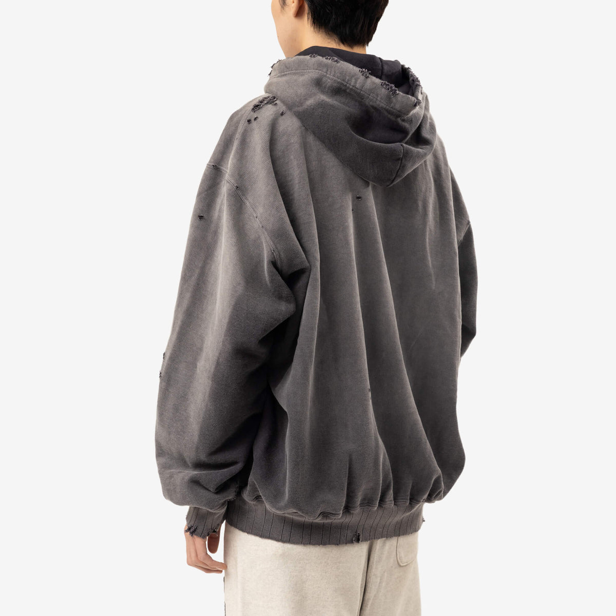 Mihara Yasuhiro Sun Faded Hoody Black-4