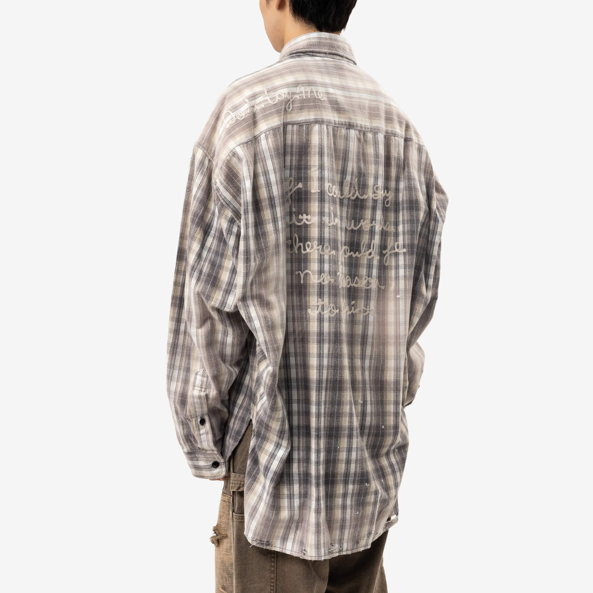 Mihara Yasuhiro Vintage Link Check Shirt Black-4